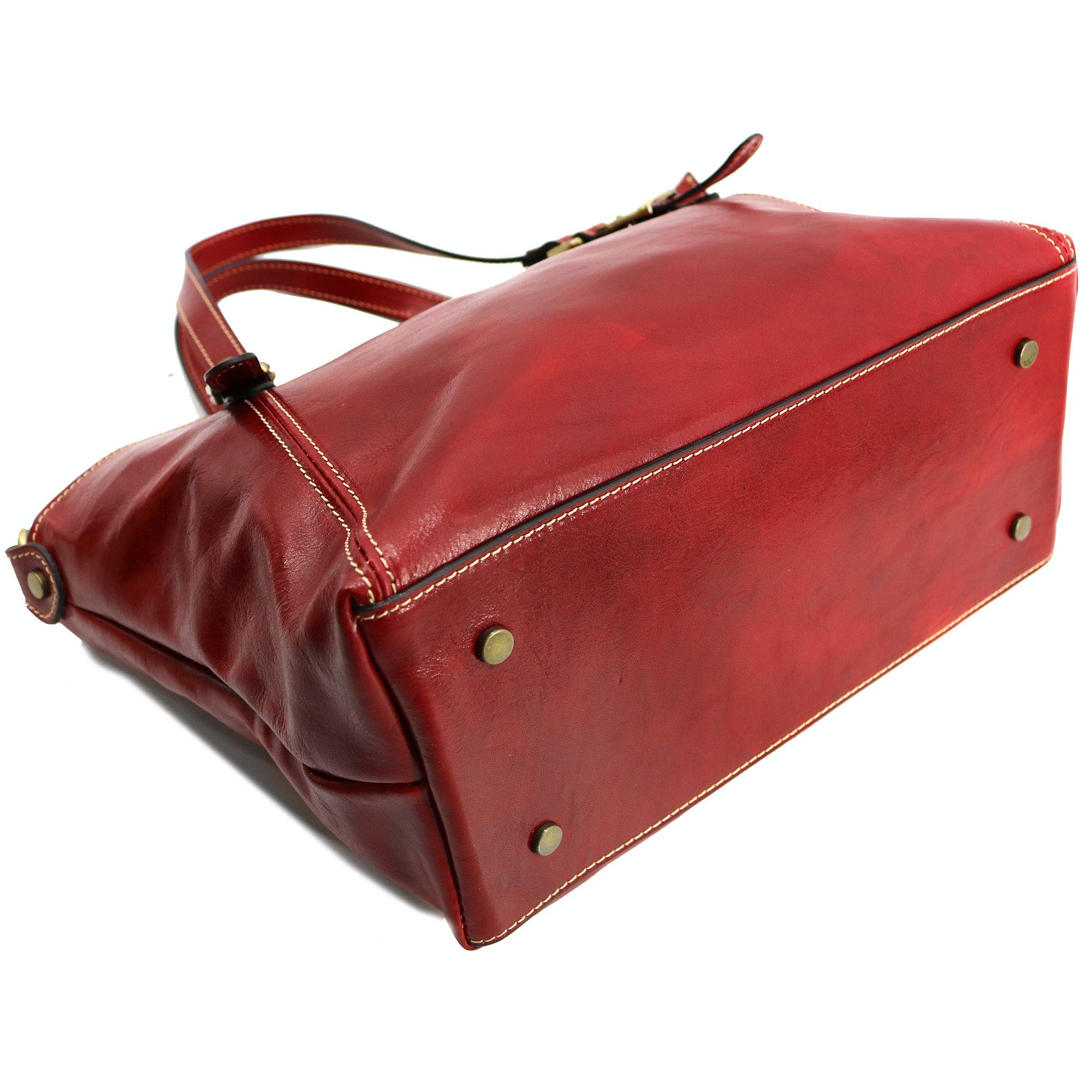Floto Ischia Genuine Leather Shoulder Bag for Women - Stylish Crossbody Purse & Handbag for Work, Travel & Everyday Use