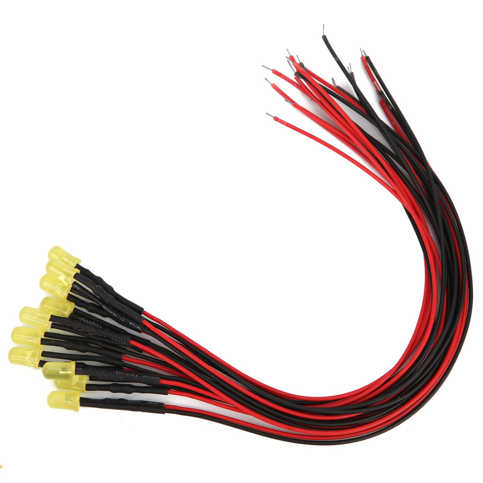 Pure Copper Low Power LED Lights - Bright Prewired Diodes for Corridor & Stairs Lighting (Yellow)