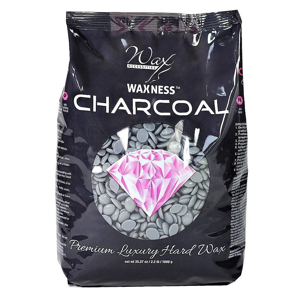 Premium Polymer Blend Luxury Hard Wax Charcoal - 2.2 Pound for Professional Hair Removal & Smooth Skin | Ideal for Salon, Spa & At-Home Use