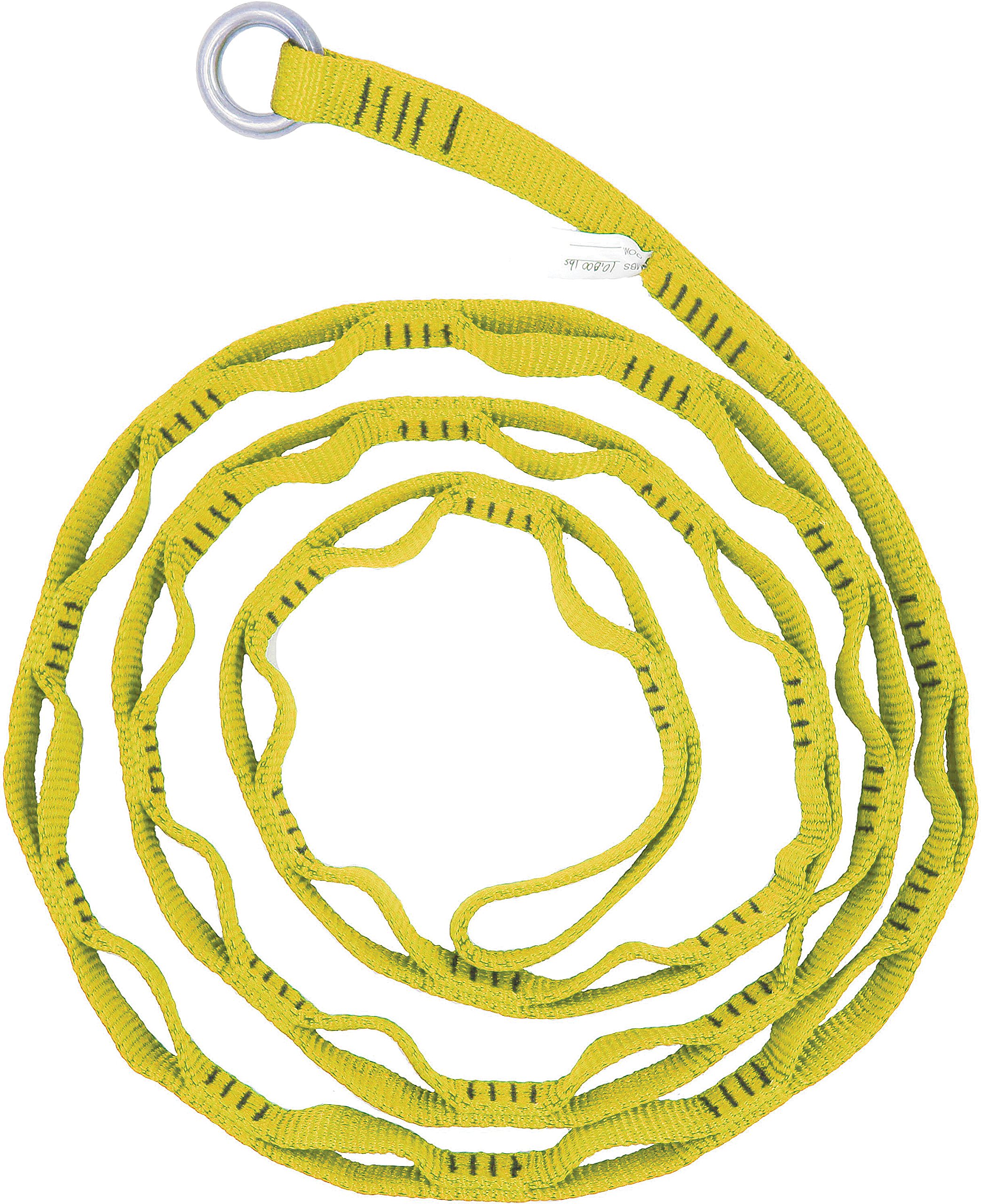 CMI Anchor Sling 15 Feet Yellow - Heavy Duty Climbing Rope for Rock Climbing, Rescue Operations, and Outdoor Adventures