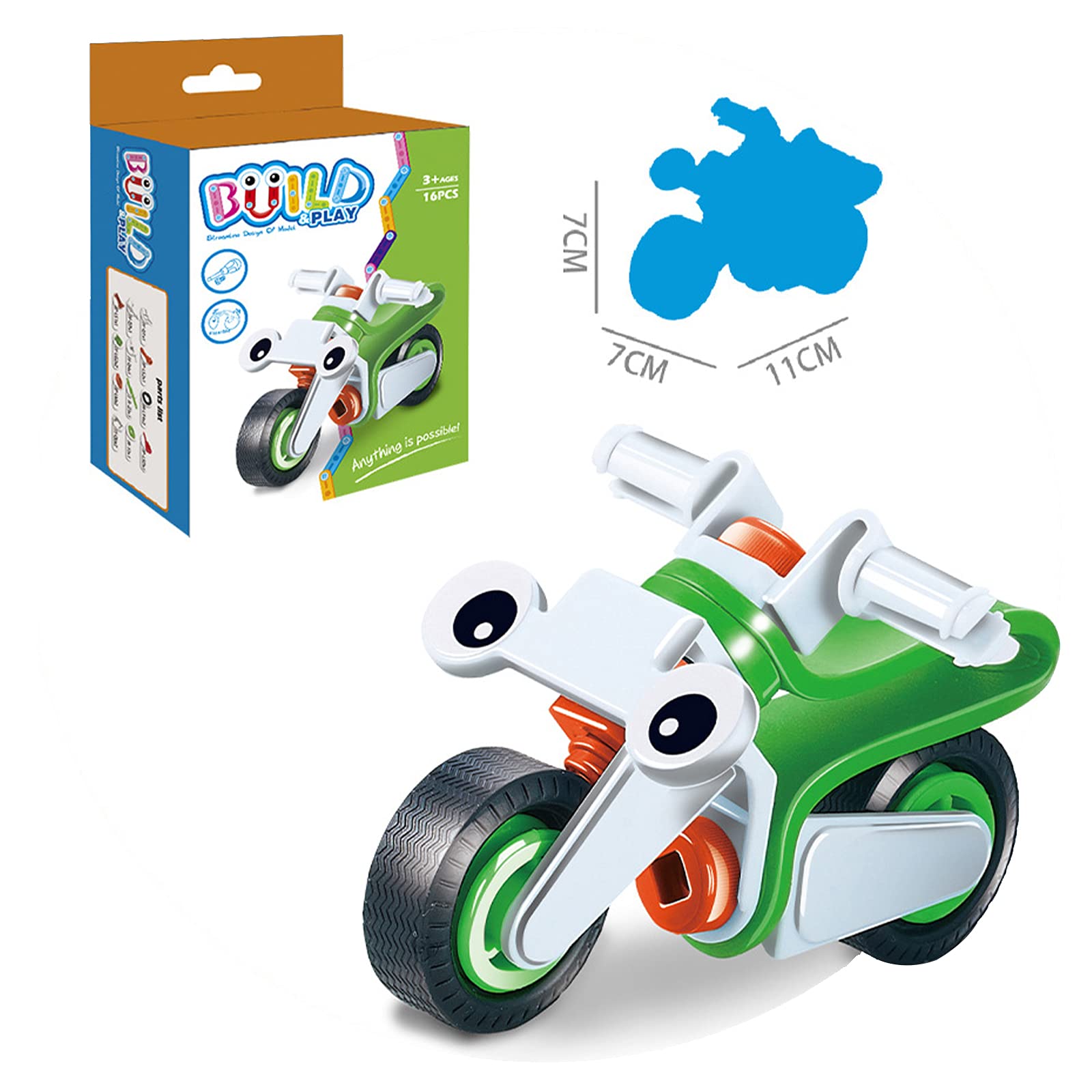4 Pcs STEM Building Toys Kit for Kids Ages 3+, Educational Construction Blocks for Boys and Girls (Model J-403) - Perfect for Classroom Learning, Birthday Gifts & Creative Play