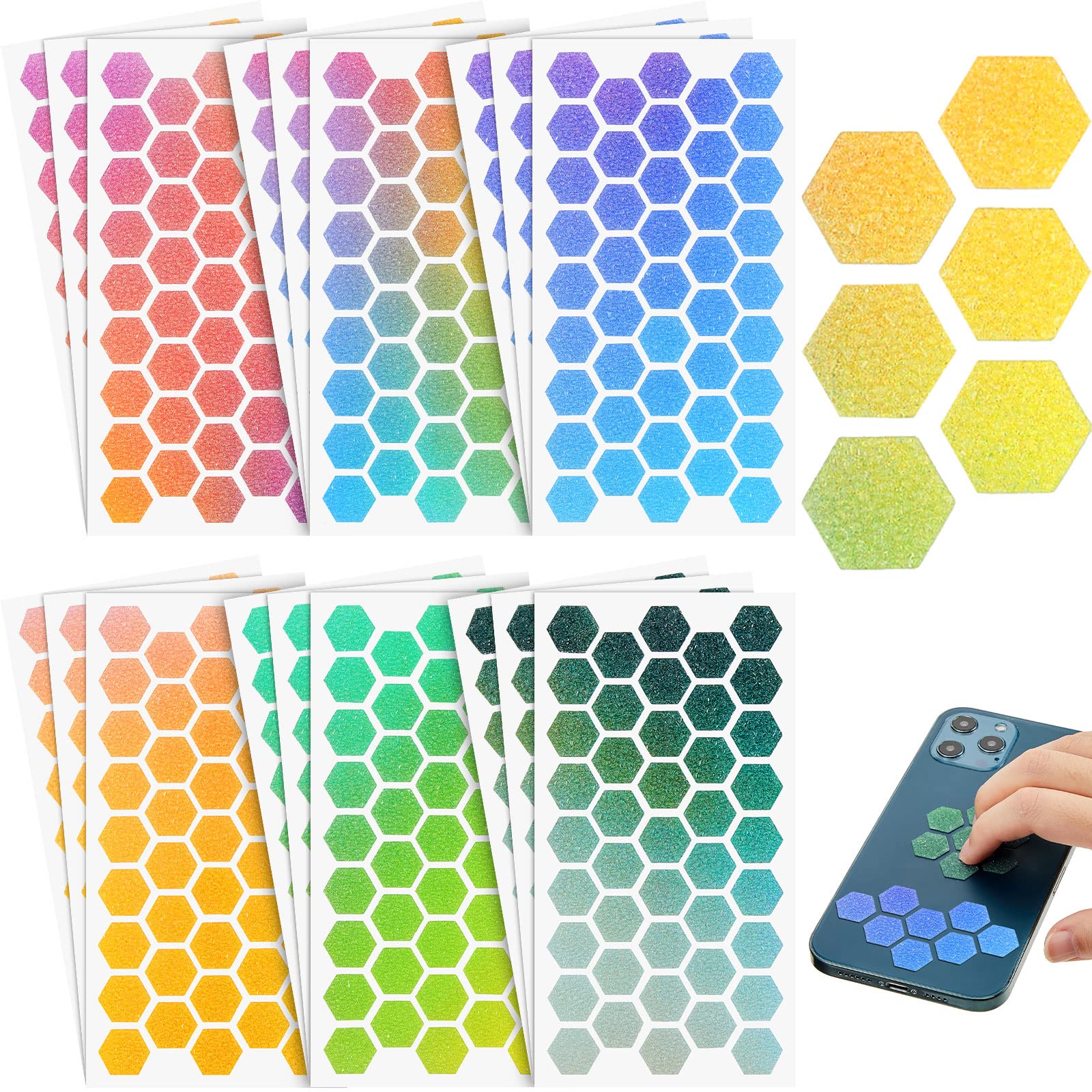 18-Piece Anxiety Sensory Stickers - Textured Anti-Stress Tactile Strips for Adults - Rough Sensory Adhesives for Desk & Office Use - Fresh Style Design for Calming Focus & Anxiety Relief