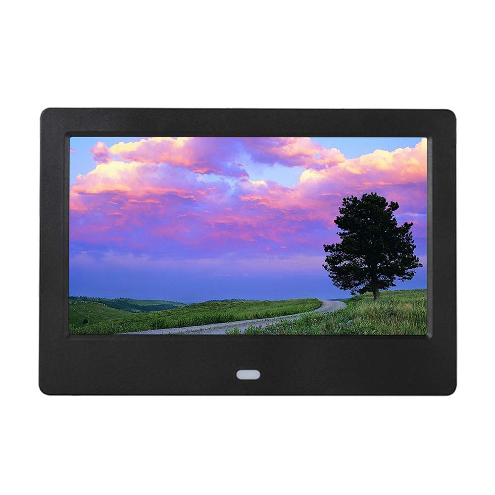 Digital Picture Frame HD 1024x600 Resolution - Electronic Photo Frame with Video Playback, Time, Calendar, Timer & Music Features | Perfect for Home Decor, Office Display & Gift Giving