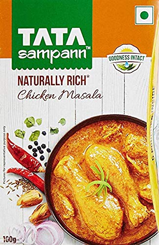 Tata Sampann Chicken Masala Spice Blend - Pack of 3 (100g Each) | Authentic Indian Seasoning for Chicken Curry, Biryani & Tandoori | Perfect for Home Cooking & Restaurant Use