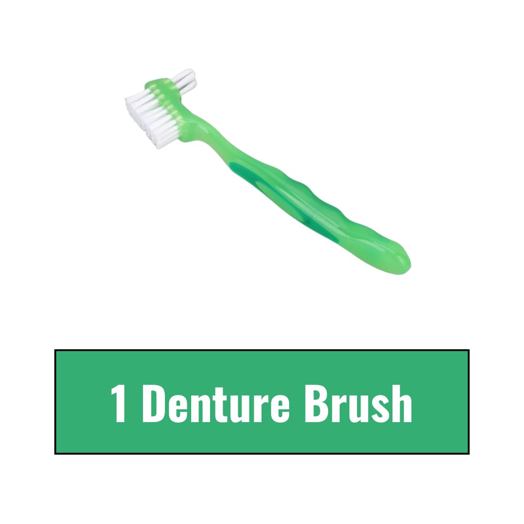 Fixodent Extra Hold Denture Adhesive Powder - 2 Pack with Free Denture Brush | Secure Denture Fit for All-Day Comfort | Ideal for Eating, Speaking & Active Lifestyles