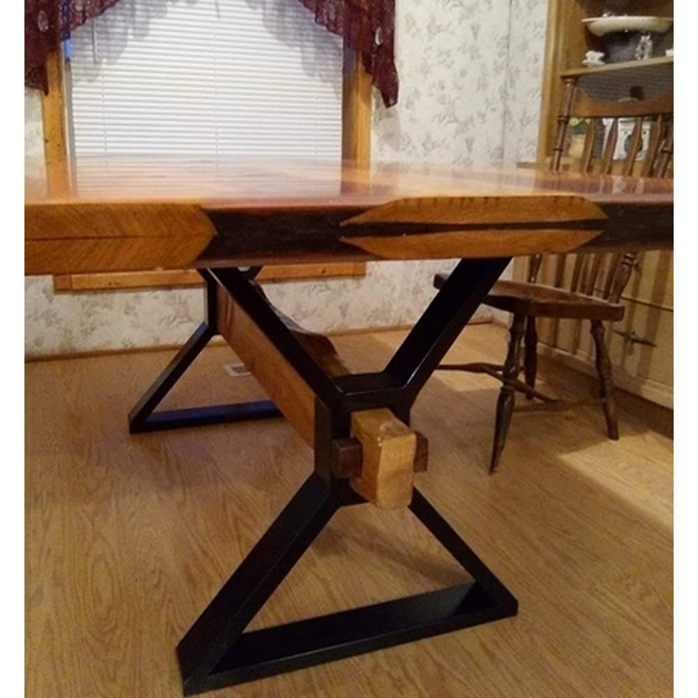 Heavy Duty Metal Table Legs - Industrial Style Desk & Furniture Legs Set of 2 (28