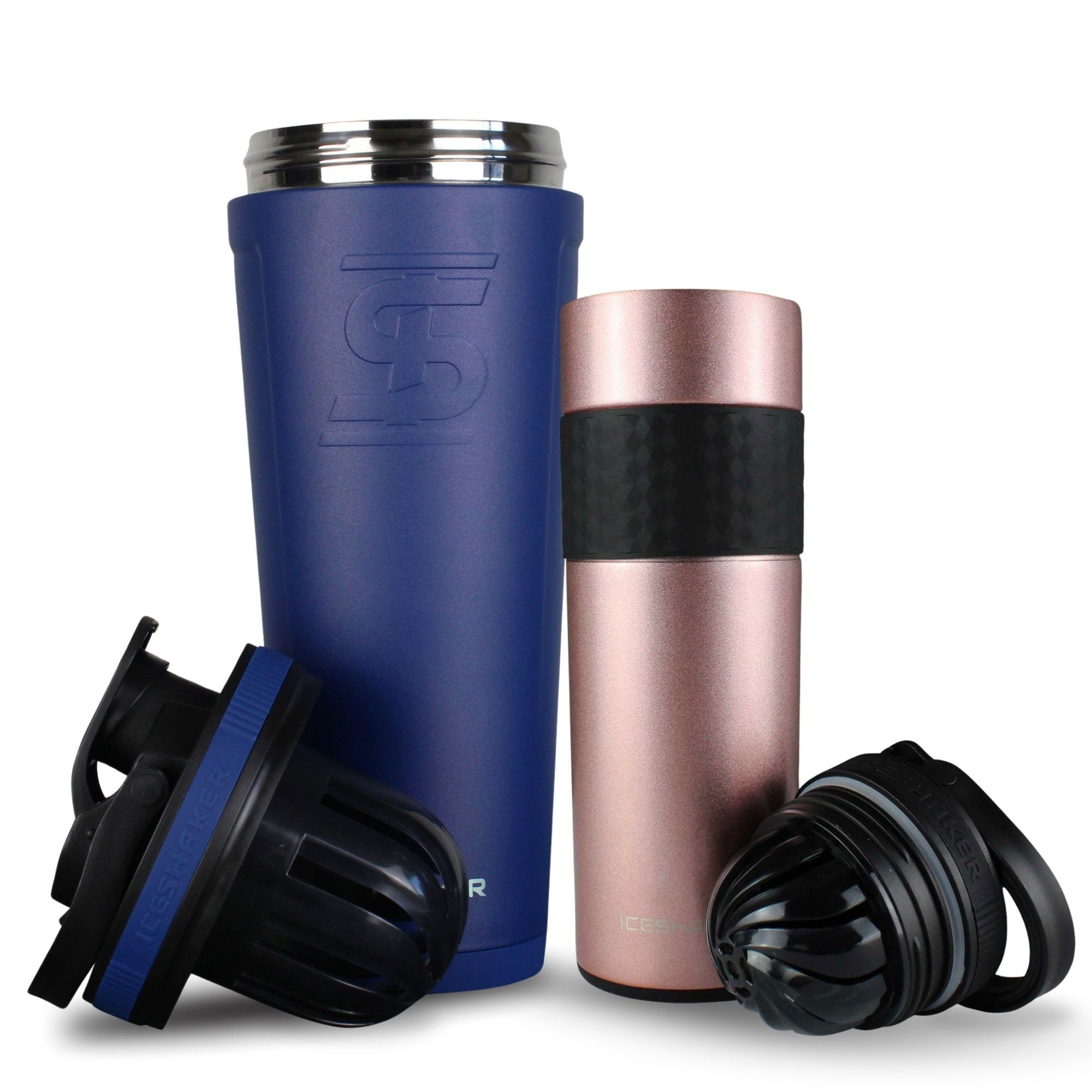 Premium His & Her Protein Shaker Bottle Set - 20oz Leak-Proof Mixing Cups for Gym, Workouts & Post-Training Recovery - BPA-Free Fitness Accessories for Couples