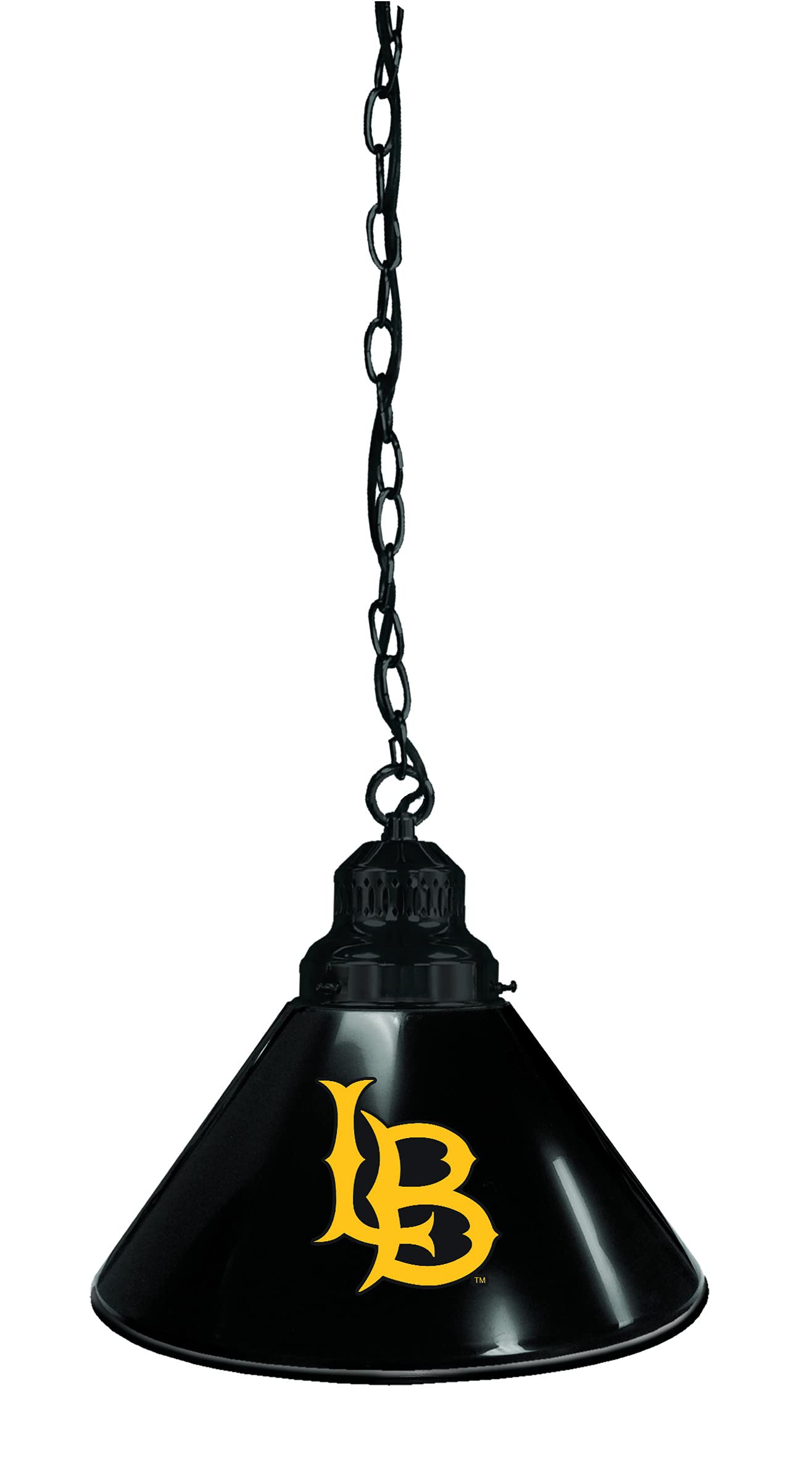 Holland Bar Stool Co. Long Beach State University Themed Pendant Light - Vintage College Dorm Decor, Bar & Game Room Lighting Fixture for Sports Fans