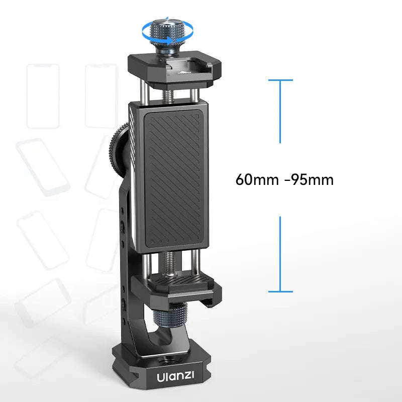 Ulanzi MA53 Arca Swiss Quick Release Phone Mount M028 - Compatible with iPhone, Samsung & Smartphones - Perfect for Vlogging, Photography & Travel Accessories
