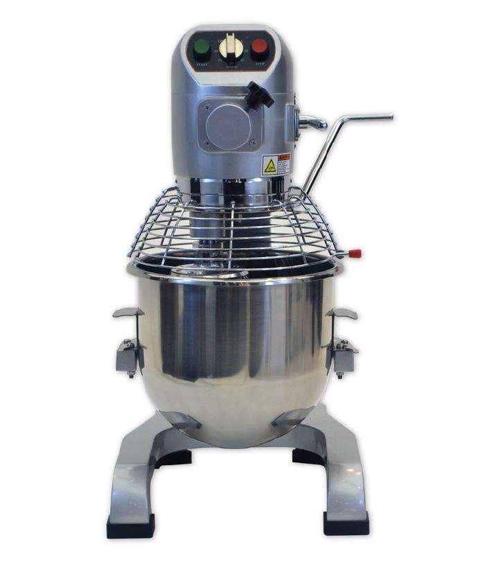Atosa PepPal 20 Quart Commercial Planetary Floor Mixer - 3 Speed, 1.5 HP, 115V with #12 Attachment Hub - Perfect for Bakeries, Restaurants & Catering Businesses