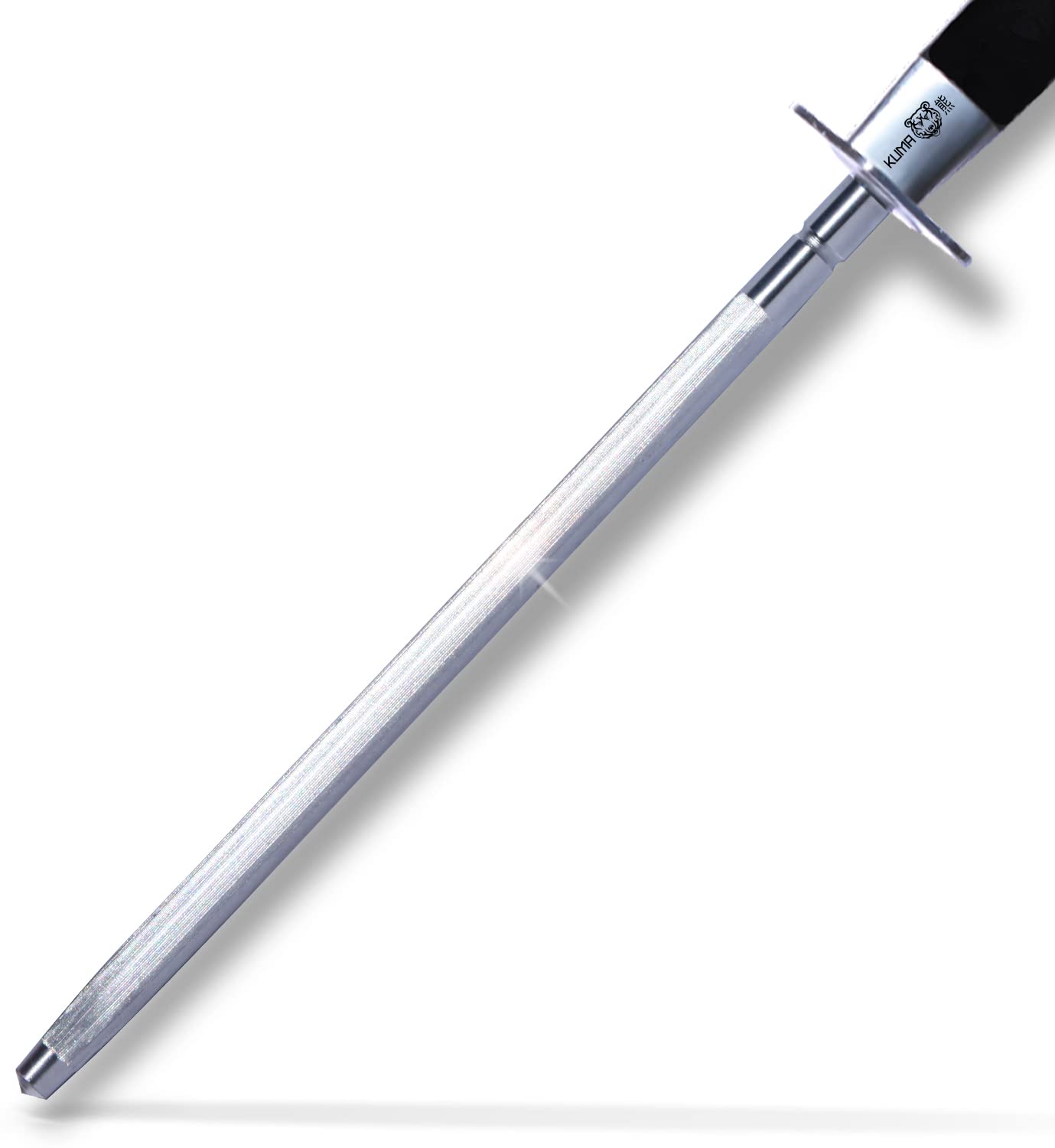 KUMA Professional 8-Inch Steel Knife Sharpener Rod - Best Honing Tool for Chef Knives, Carving Knives & Kitchen Cutlery - Easy to Use & Restore Blade Sharpness - Perfect for Home Cooking, BBQ & Food Preparation