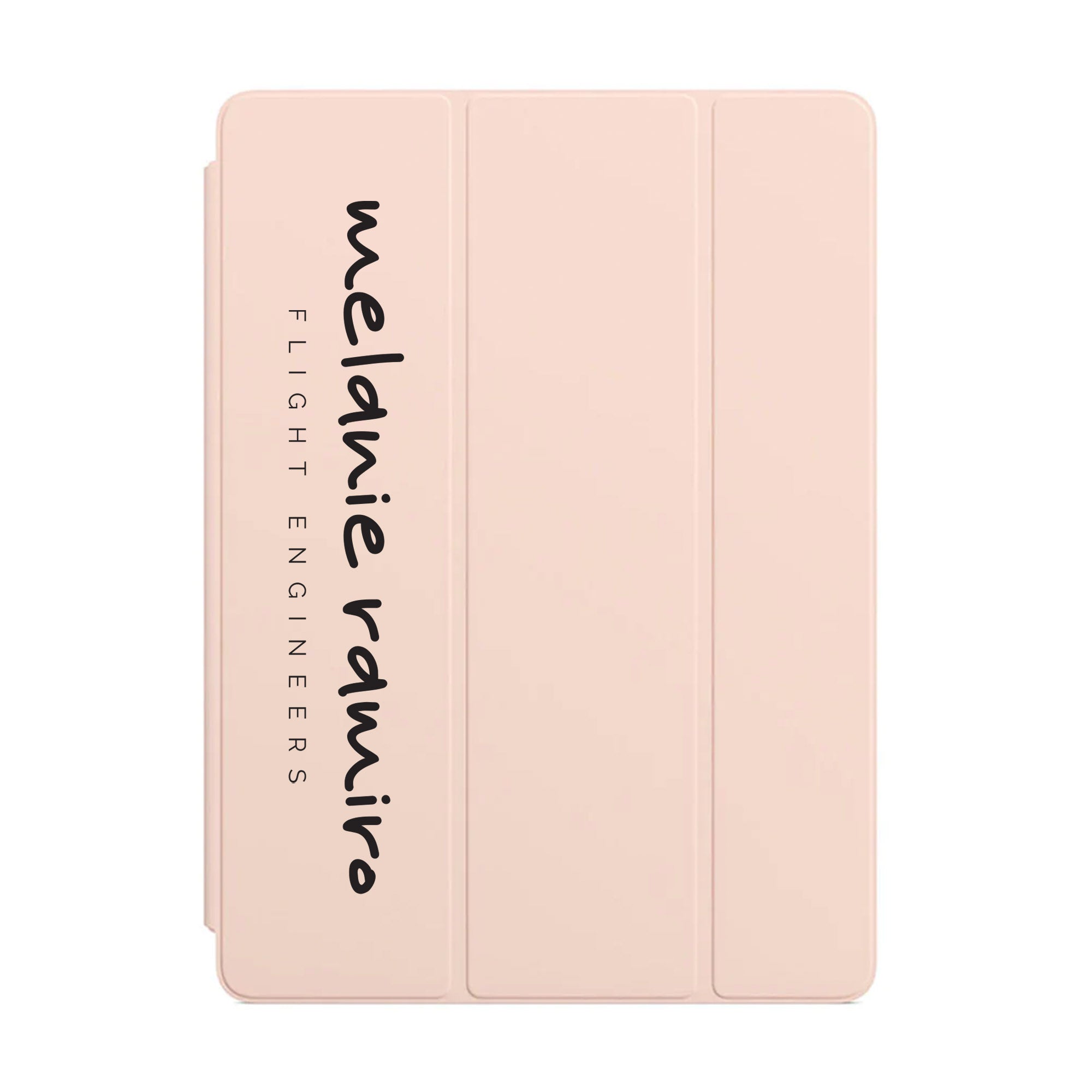 Premium iPad Trifold Case with Signature & Occupation 55 - Slim Protective Cover for iPad Air/Pro, Perfect for Work, School & Travel