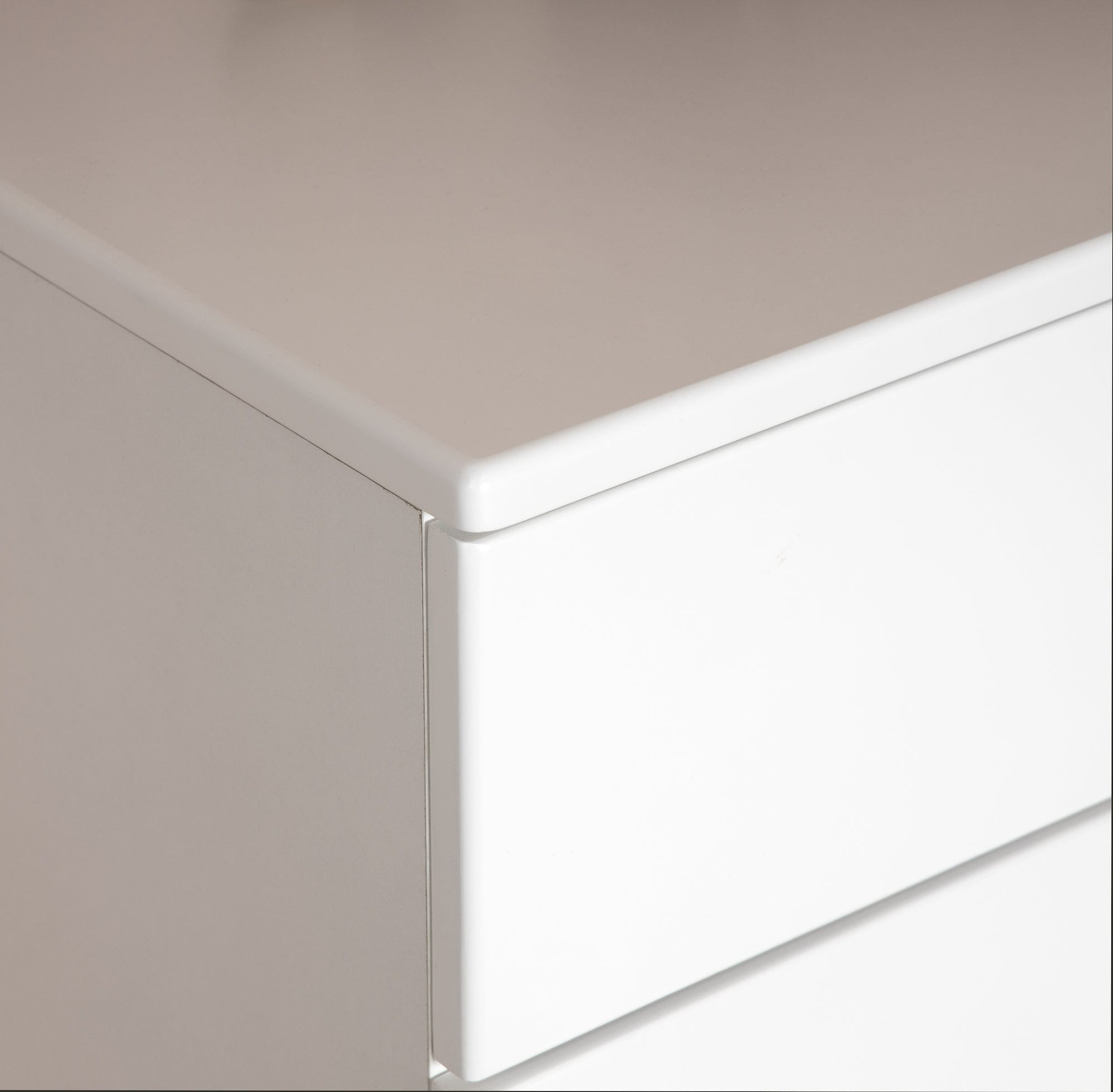 Dadada Bliss 6-Drawer Dresser in White & Natural - Perfect for Bedroom, Nursery, or Closet Organization