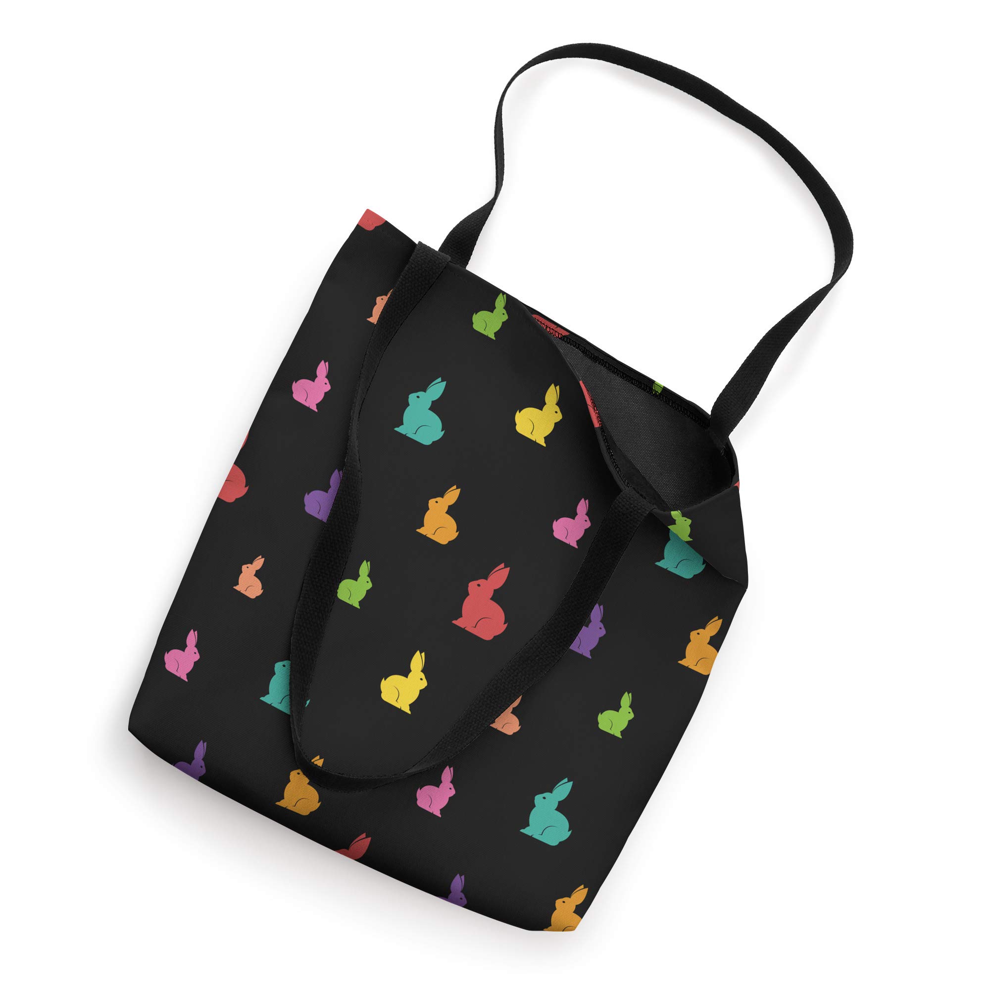 Cute Bunny Rabbit Tote Bag for Women - Large Canvas Shopping Bag with Rabbit Print - Perfect for Grocery Shopping, Beach Trips & Daily Use