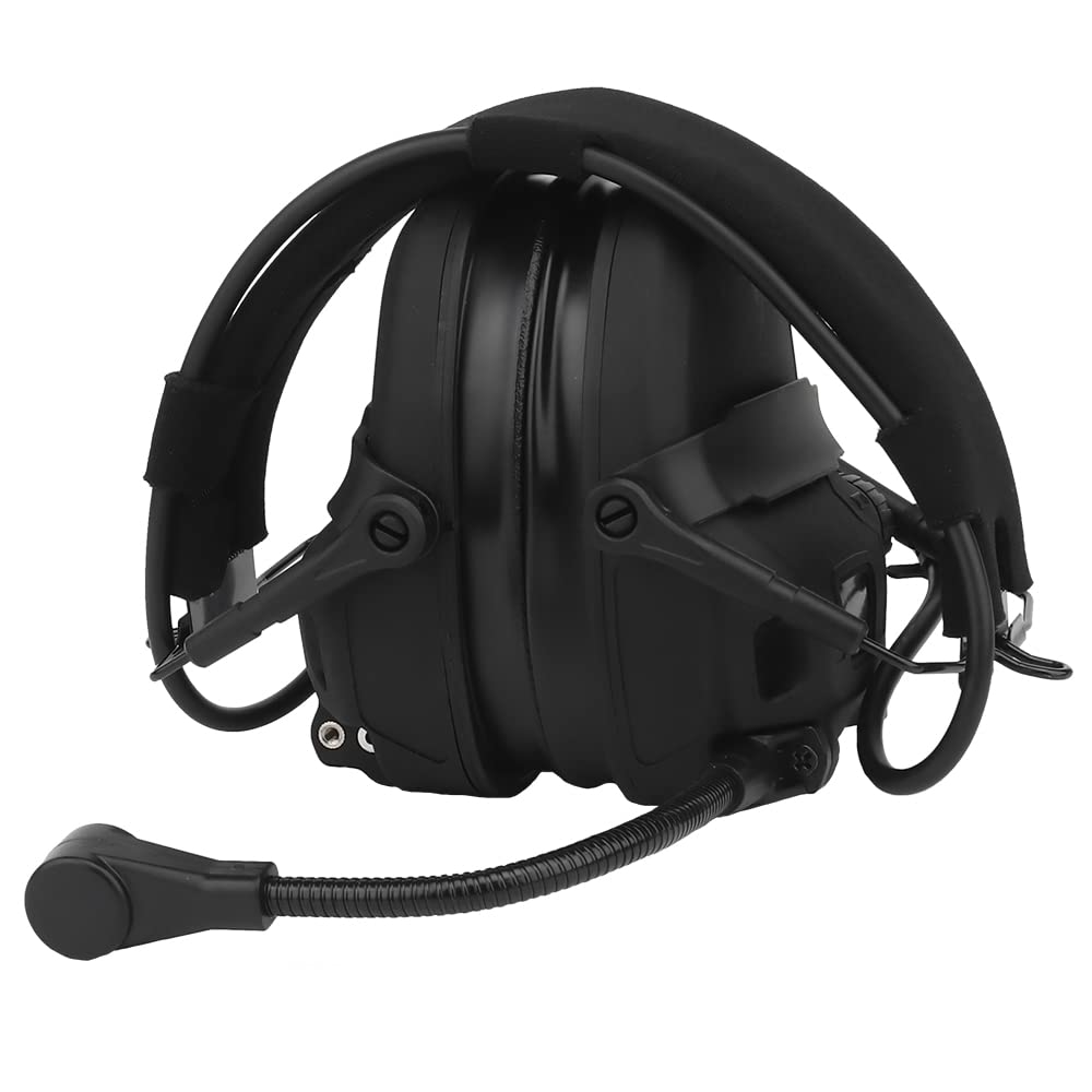 Tactical Headset for Hunting & Shooting - Noise Cancelling Headphones Compatible with OPS Core ARC & Wendy Helmets - 2-in-1 GEN 6 Head Mounted Communication System for Military, Airsoft & Outdoor Adventures