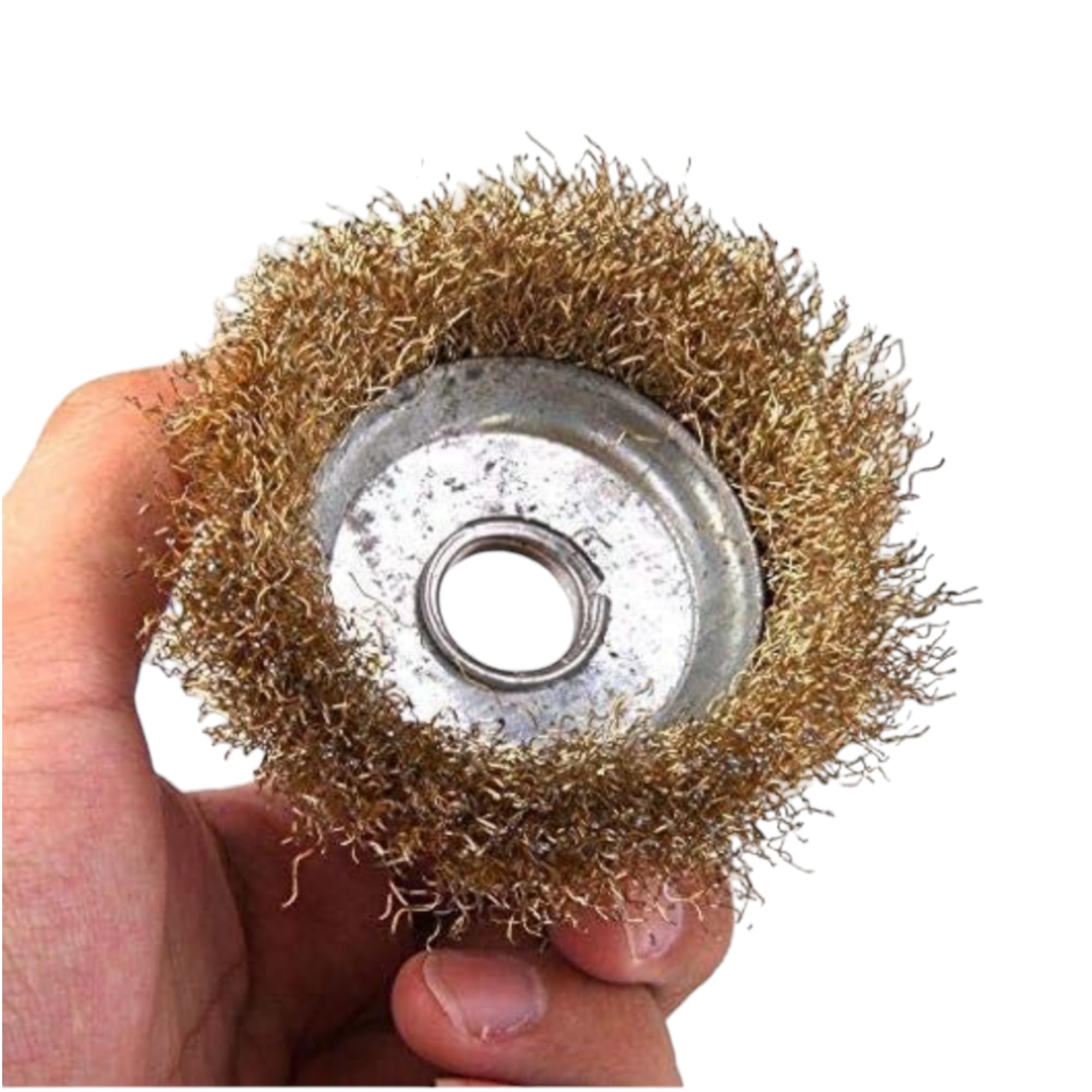 AK DIAMOND 3-Inch Twisted Wire Wheel Knotted Cup Brush Set for Angle Grinder - Heavy Duty Rust & Paint Removal Tool (Crimped Wire Wheel, 3-Pack) | Perfect for Metal Surface Cleaning, Weld Cleaning & Automotive Restoration