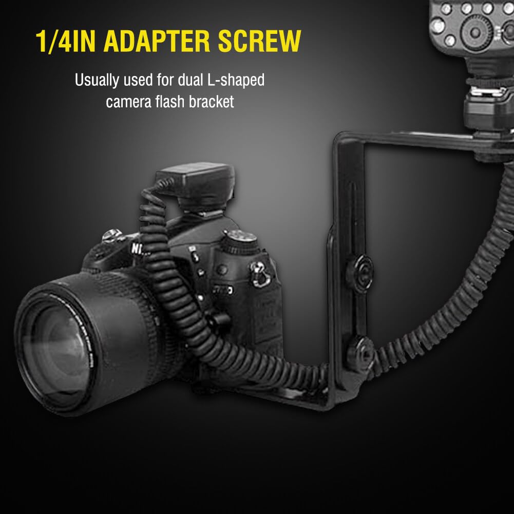 10 Pcs Camera Quick Release Thumb Screw Tripod L Bracket - 1/4