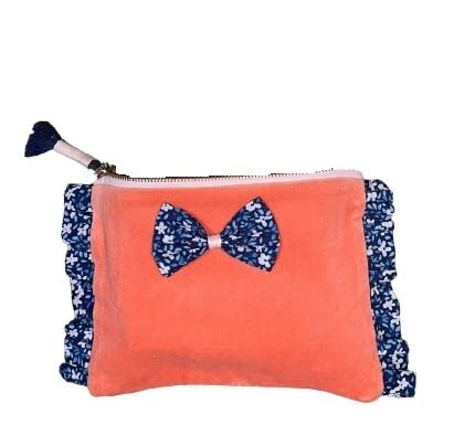 PAVITR MITR Makeup Bag | Cosmetic Organizer Pouch | Travel Toiletry Case | Waterproof Makeup Storage for Women | Perfect for Travel, Gym & Daily Use (Orange)