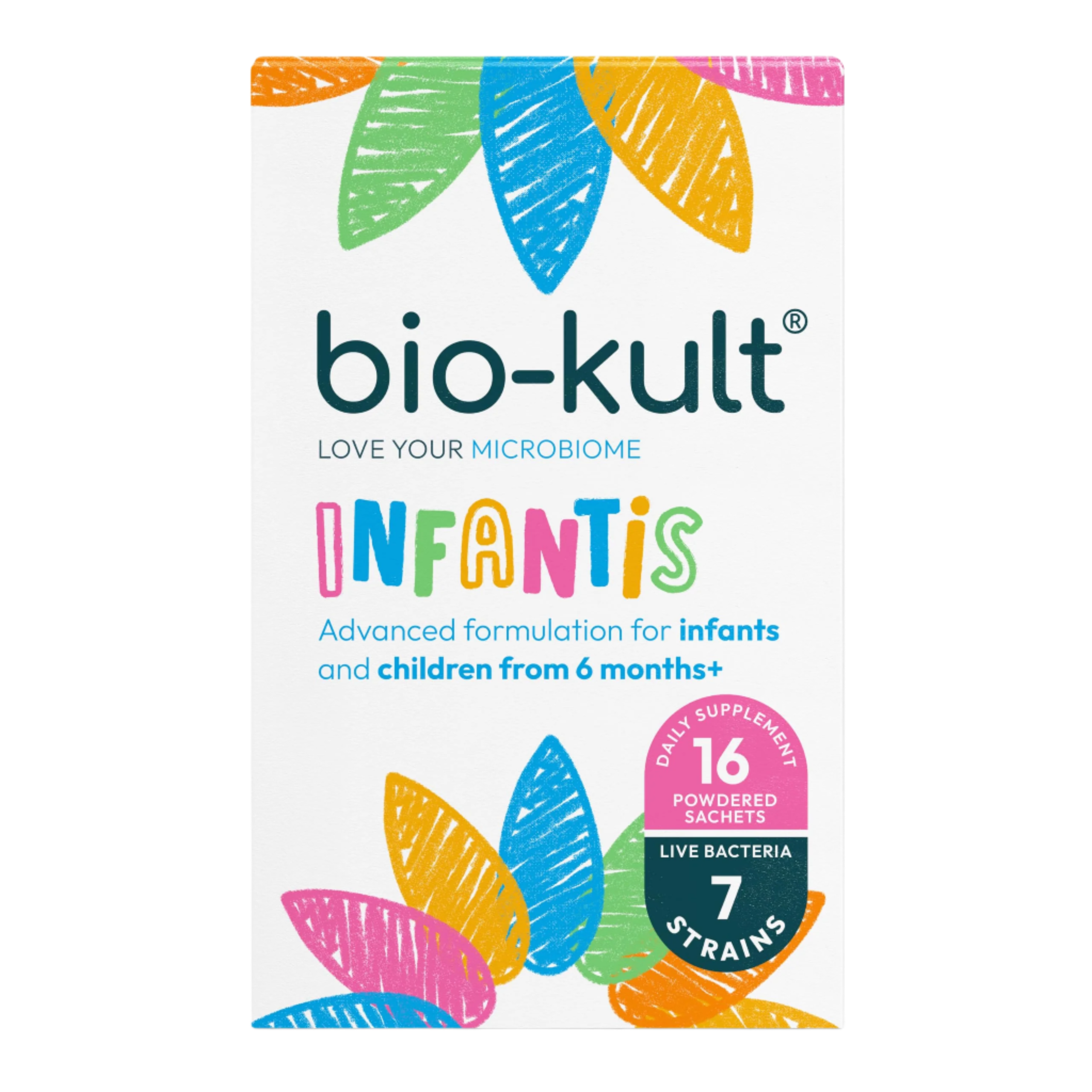 Bio Kult Infantis Probiotic for Babies & Kids - 16 Sachets | Supports Digestive Health & Immune System | Ideal for Travel & Daily Use