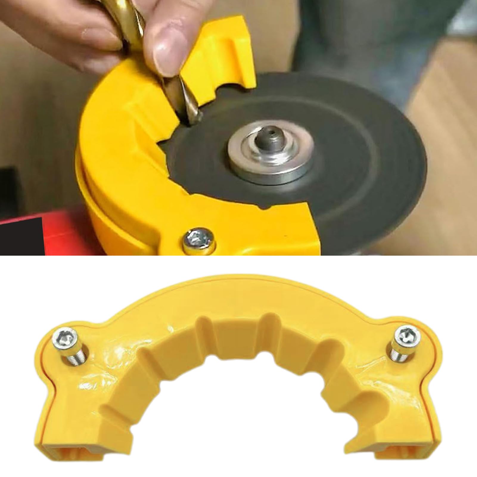 **Premium Drill Bit Sharpener for Angle Grinders - Universal Sharpening Jig for All Drill Bit Sizes (1-Piece) - Perfect for Metalworking, Woodworking & DIY Projects**