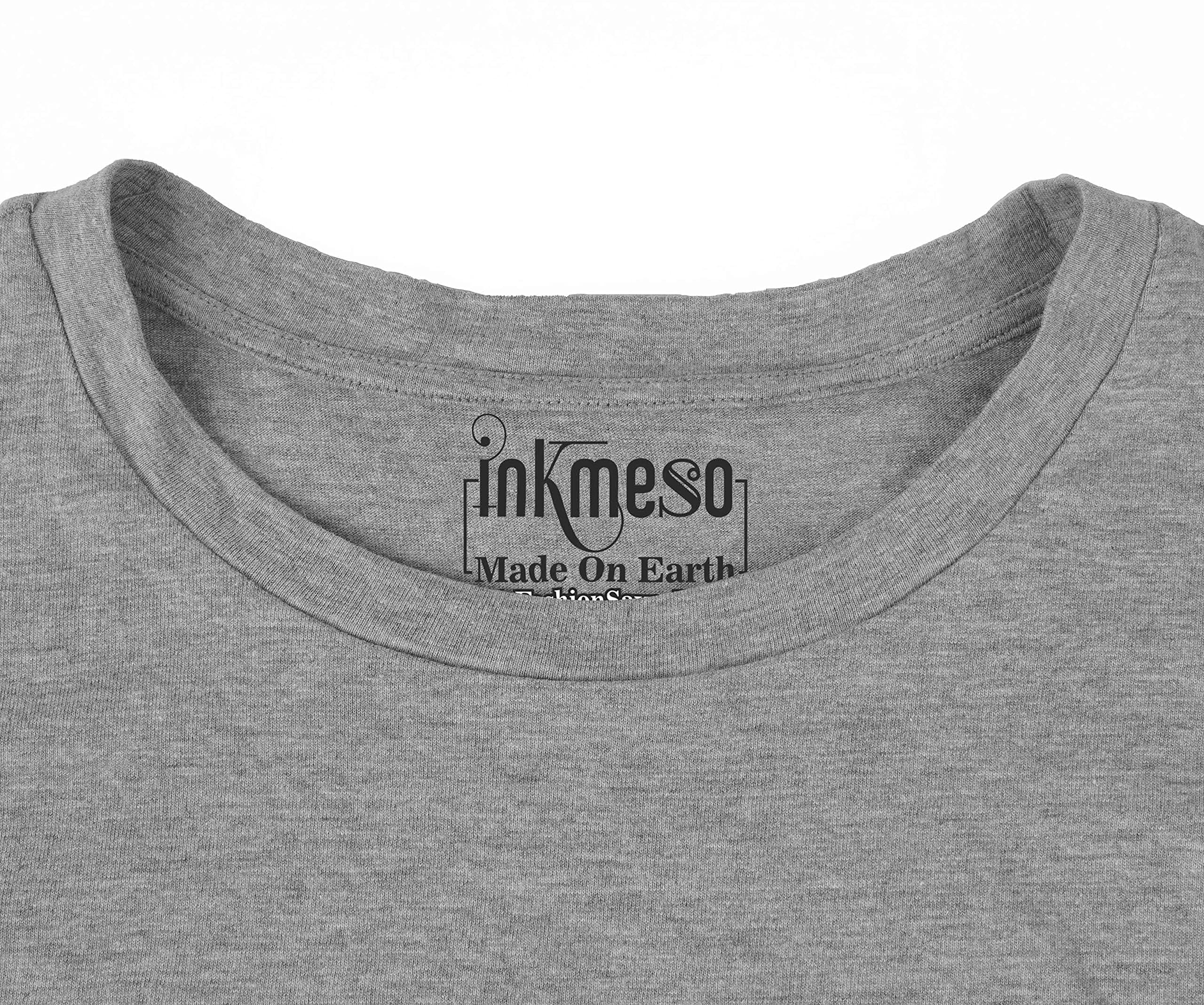 Inkmeso Men's Long Sleeve Cotton T-Shirt - Lightweight Solid Color Casual Shirt for Everyday Wear, Work & Outdoor Activities