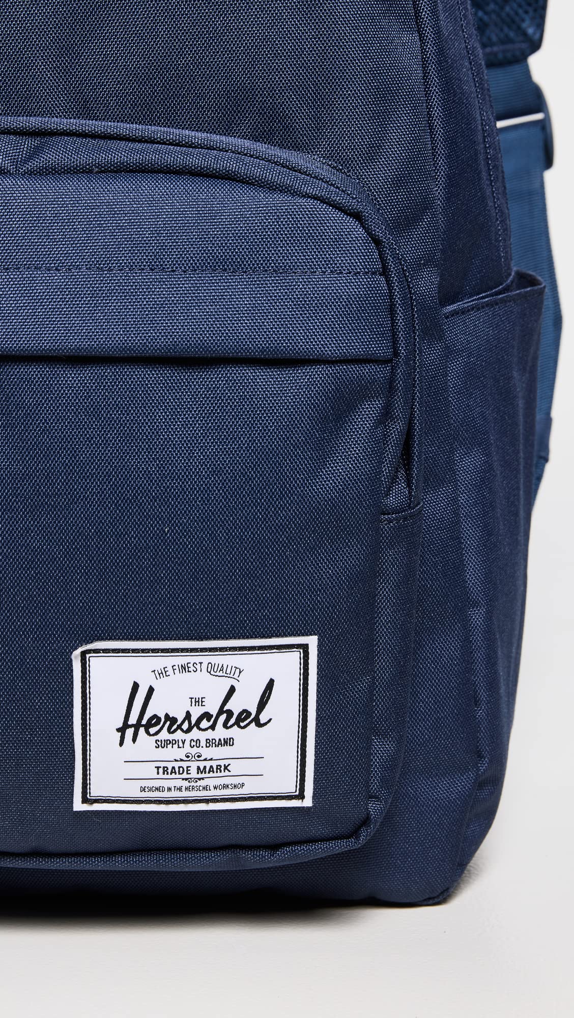 Herschel Backpack for Men & Women - Water-Resistant Navy Blue Laptop Backpack with USB Charging Port - Perfect for School, Travel, and Work Commute