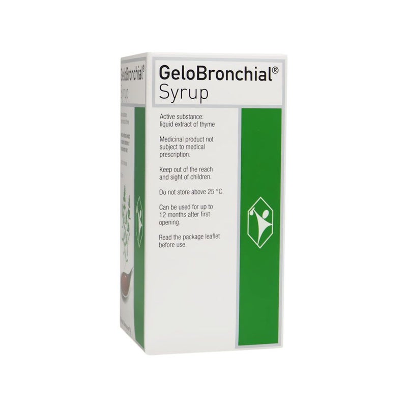 GeloBronchial Syrup 200 mL - Natural Cough Relief for Adults & Kids - Soothes Throat & Bronchial Discomfort - Day & Night Use