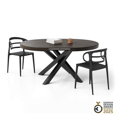 Dark Walnut With Black Legs