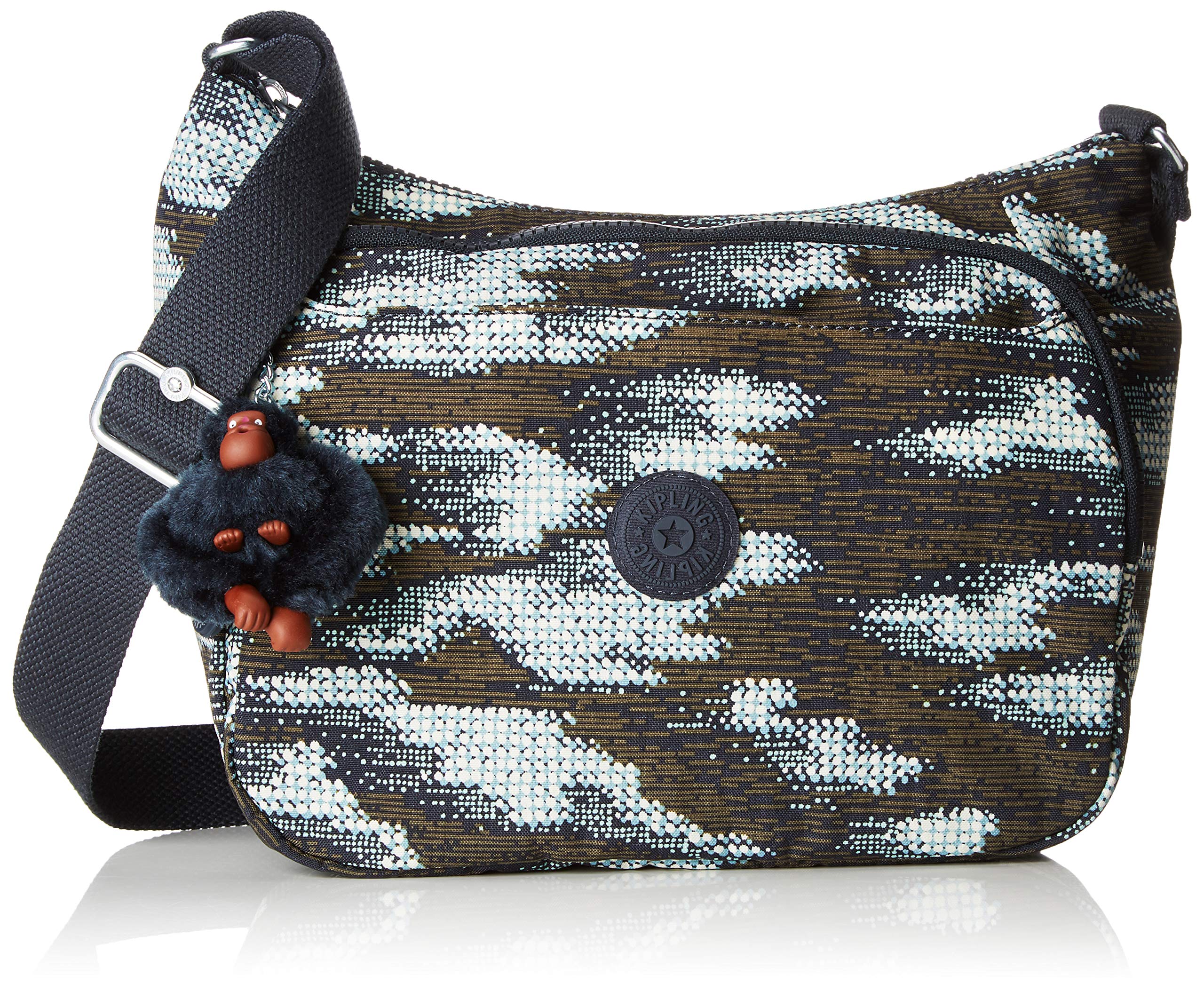 Kipling Cross-Body Bag for Women - Lightweight Nylon Shoulder Purse with Adjustable Strap, Black - Perfect for Travel, Work & Everyday Use