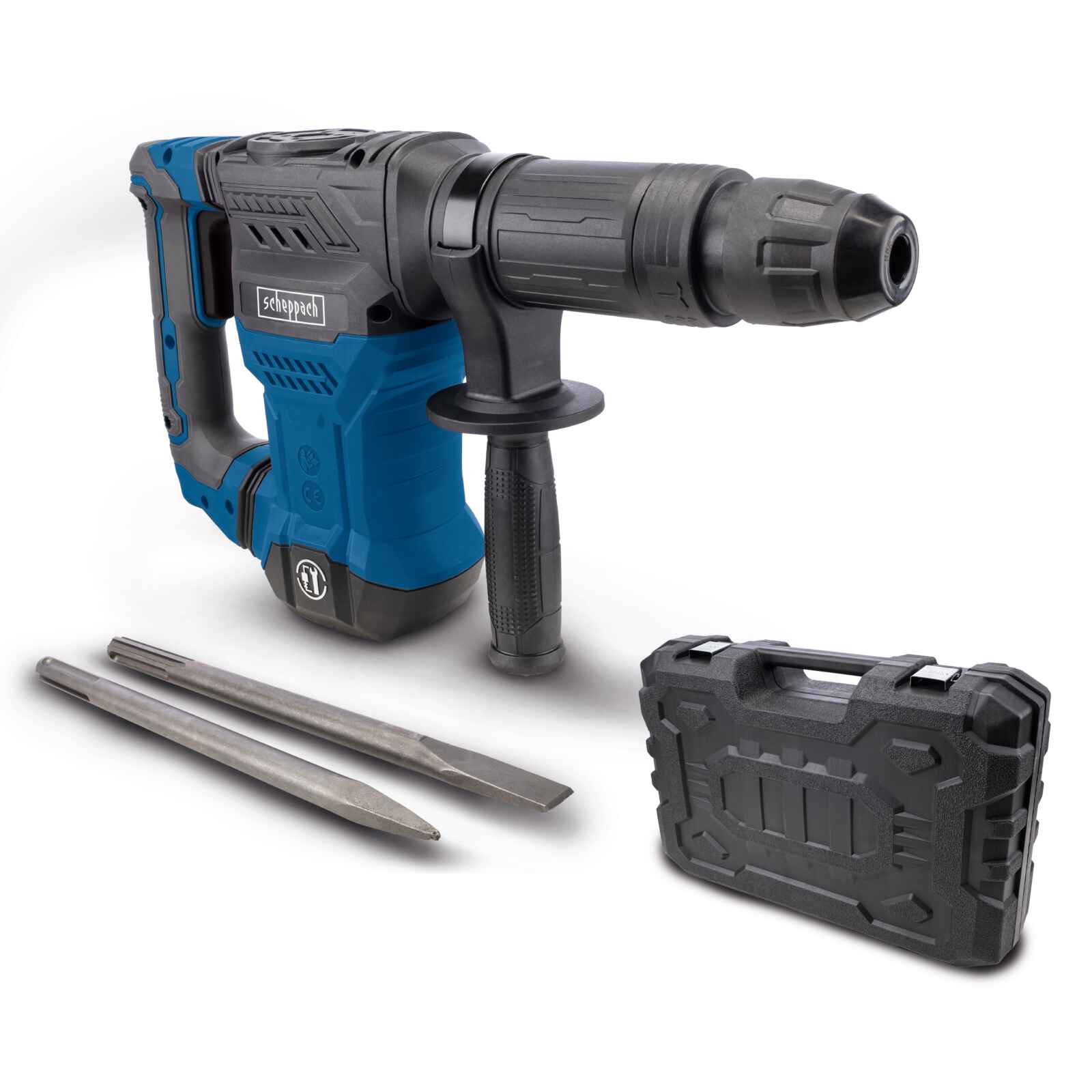 Scheppach AB1500X Heavy Duty Demolition Hammer - Powerful Concrete Breaker & Chisel Tool for Construction, Renovation & DIY Projects - Perfect for Demolishing Walls, Breaking Concrete & Removing Tiles