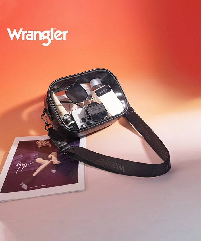 Wrangler Clear Crossbody Stadium Bag for Concerts, Sports Events & Travel - Approved for NFL, MLB, NBA & NCAA Games