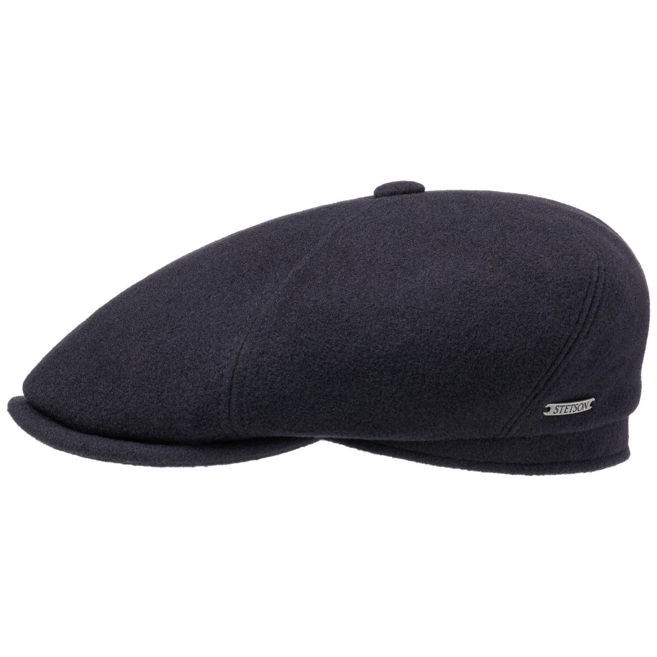 Stetson Reid 6-Panel Flat Cap for Men - Classic Wool Fedora Hat for Casual & Outdoor Wear - Perfect for Golf, Hiking, and Everyday Fashion