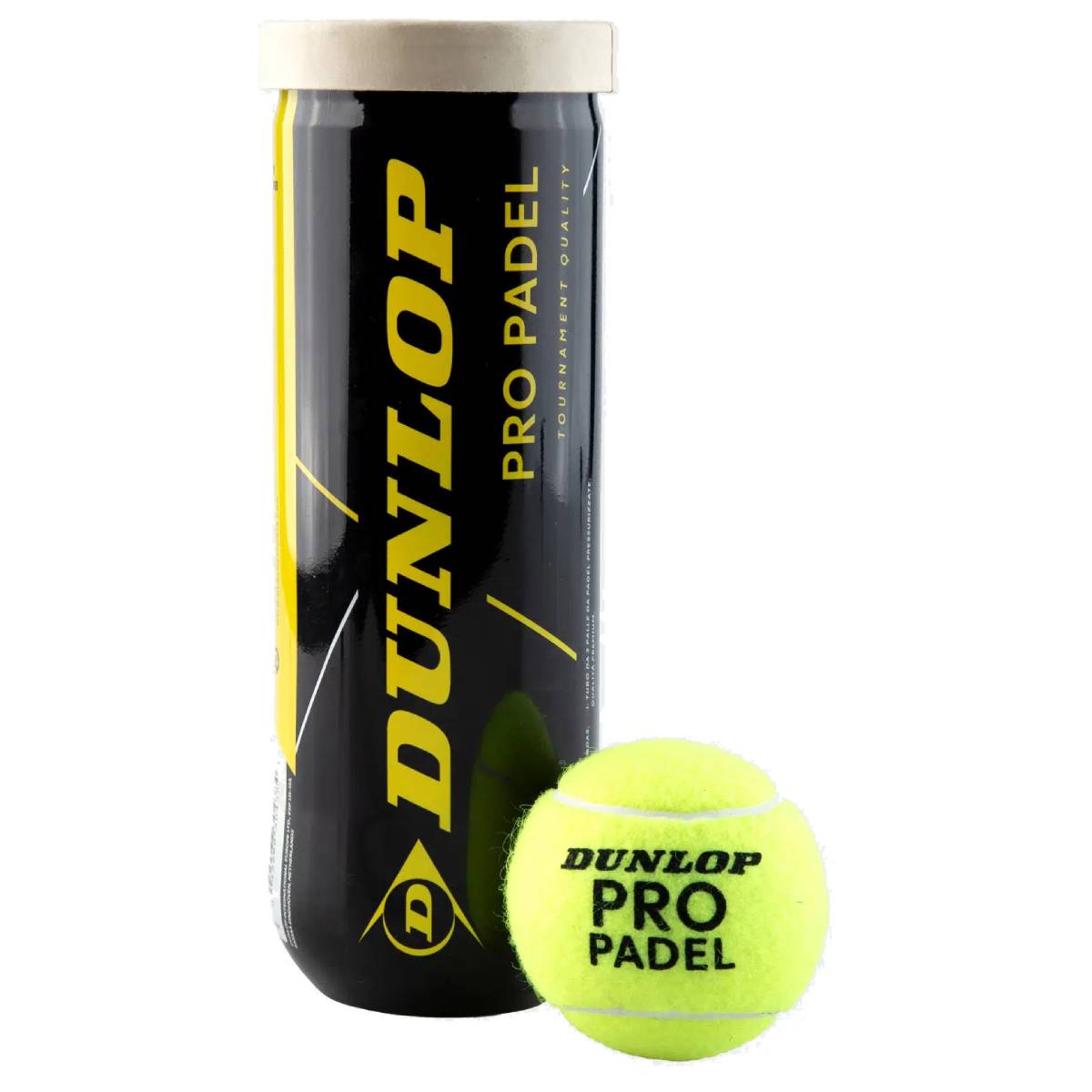 Dunlop PB 23 Pro Padel Balls - 3 Ball Can | Premium Padel Tennis Balls for Competition & Training | Indoor & Outdoor Court Use