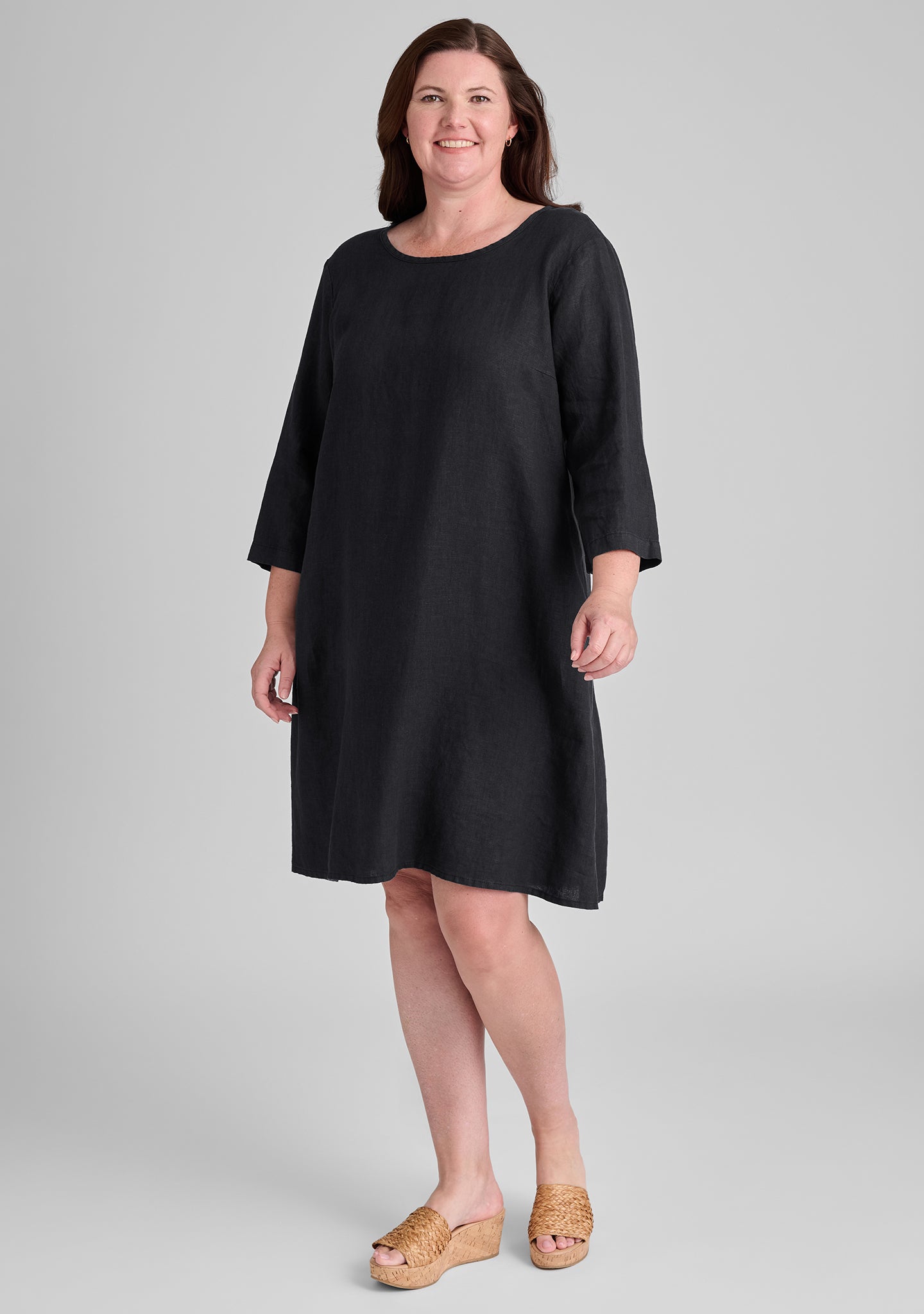 Happy Gathers Dress - Linen Shift Dress for Women | Summer Casual Boho Style | Perfect for Beach, Vacation & Everyday Wear