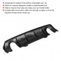 Duokon Rear Bumper Diffuser Lip - Matte Black Car Body Kit for 2016-2018 4-Door Sedan | Enhances Aerodynamics & Sporty Style for Street Racing & Car Shows