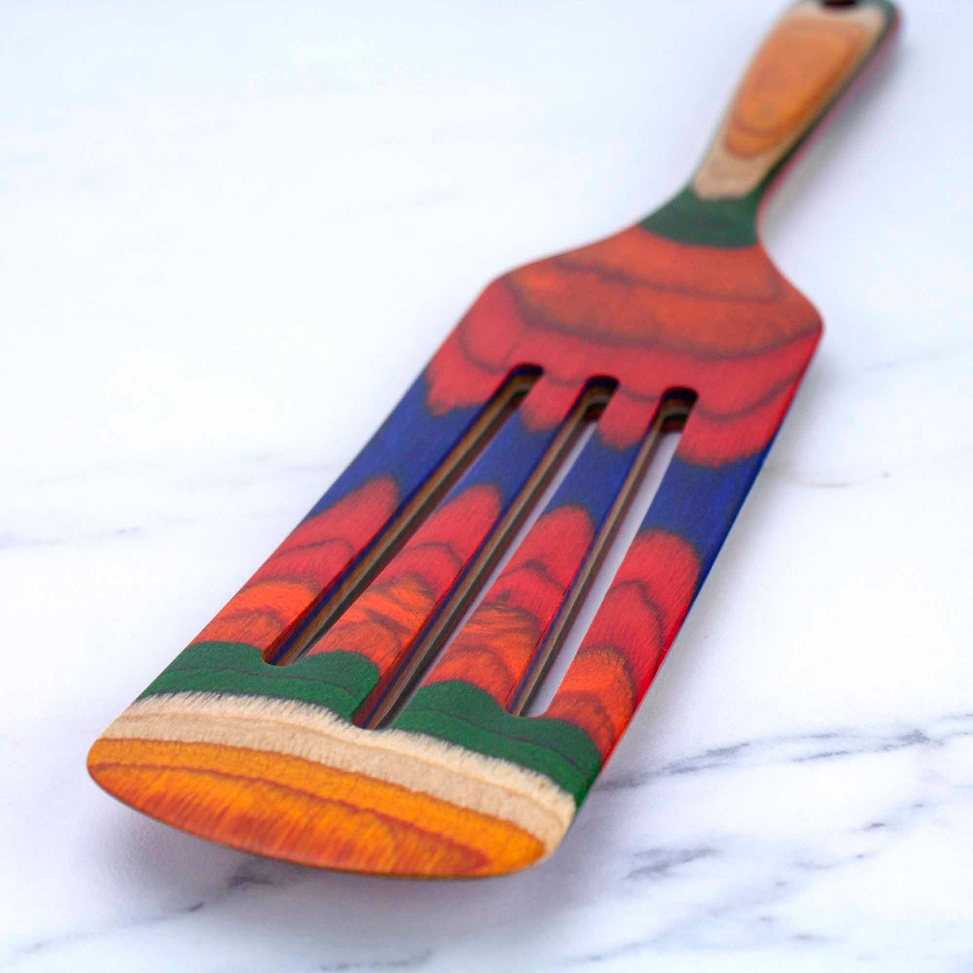 Baltique® Marrakesh Collection Wooden Spurtle - 13 Inch Premium Cooking Utensil for Stirring, Mixing & Serving - Perfect for Porridge, Oatmeal & Soups