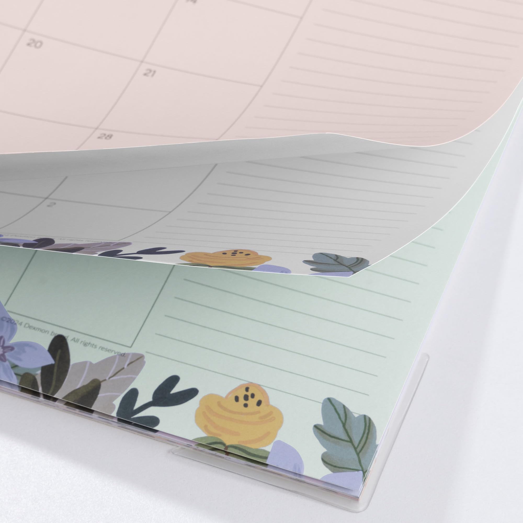 Dexmon 2025-2026 Floral Desk Calendar | 15 x 12 Inch 18-Month Planner (Jan 2025 - Jun 2026) | Home, School & Office Organization | Perfect for Scheduling, Productivity & Workspace Decor
