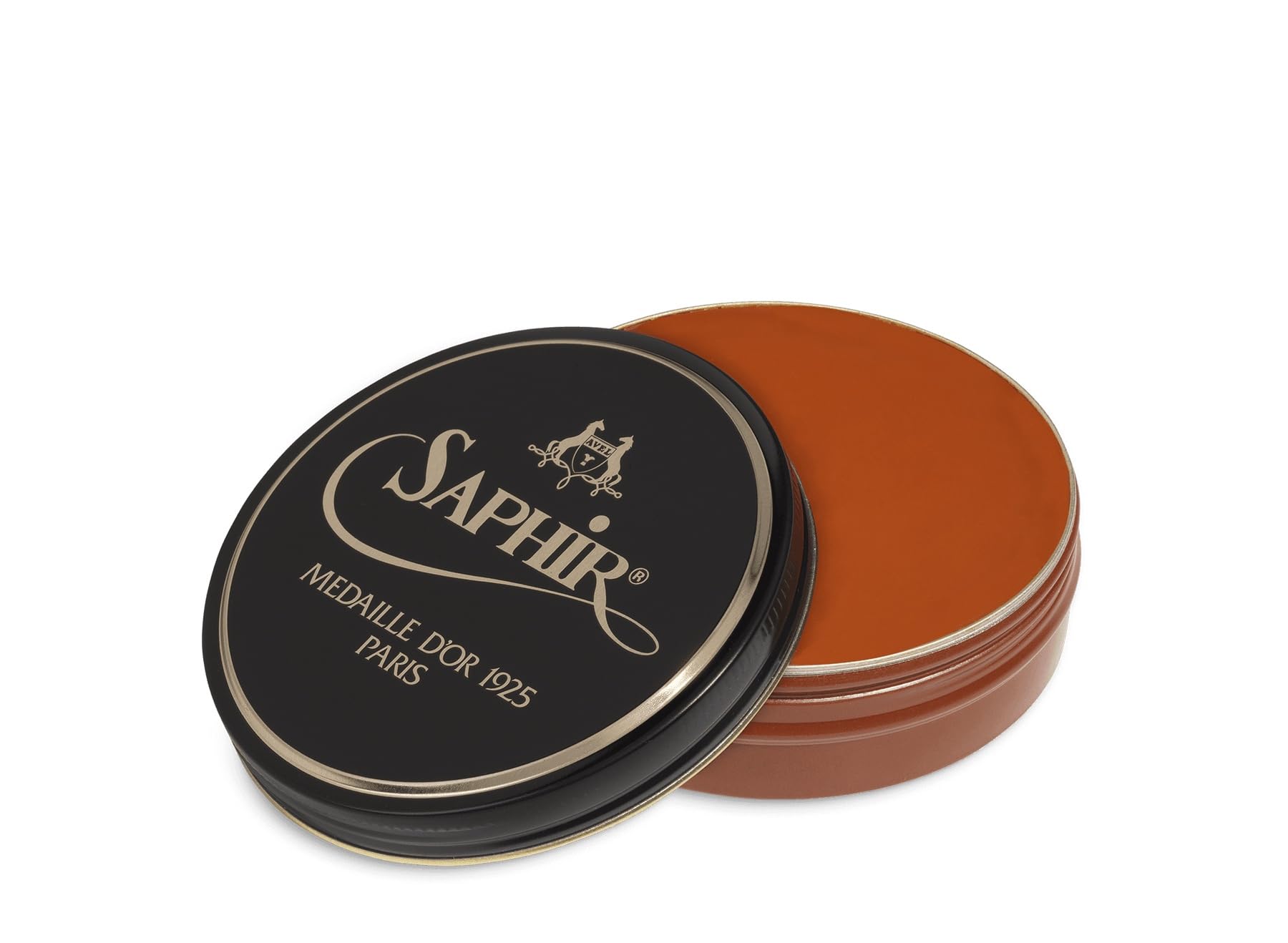 Premium SAPHIR Medaille d’Or Pate De Luxe Shoe Polish Wax - Natural Leather Conditioner & Shine for Dress Shoes, Boots & Bags - Perfect for Professional Shine & Long-Lasting Protection