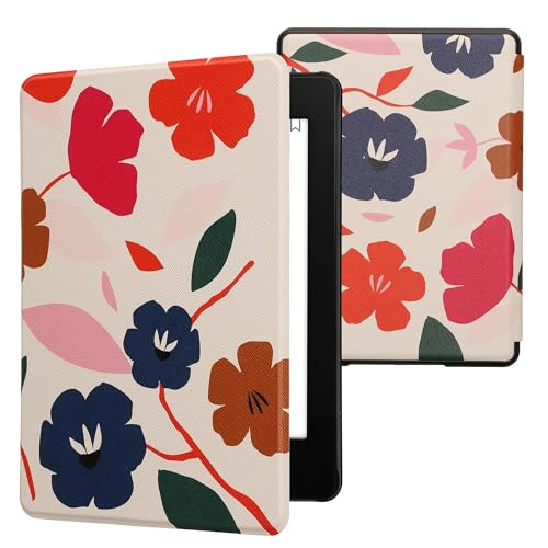 Colorful Flowers Dark Pink / Dark Blue / Cream