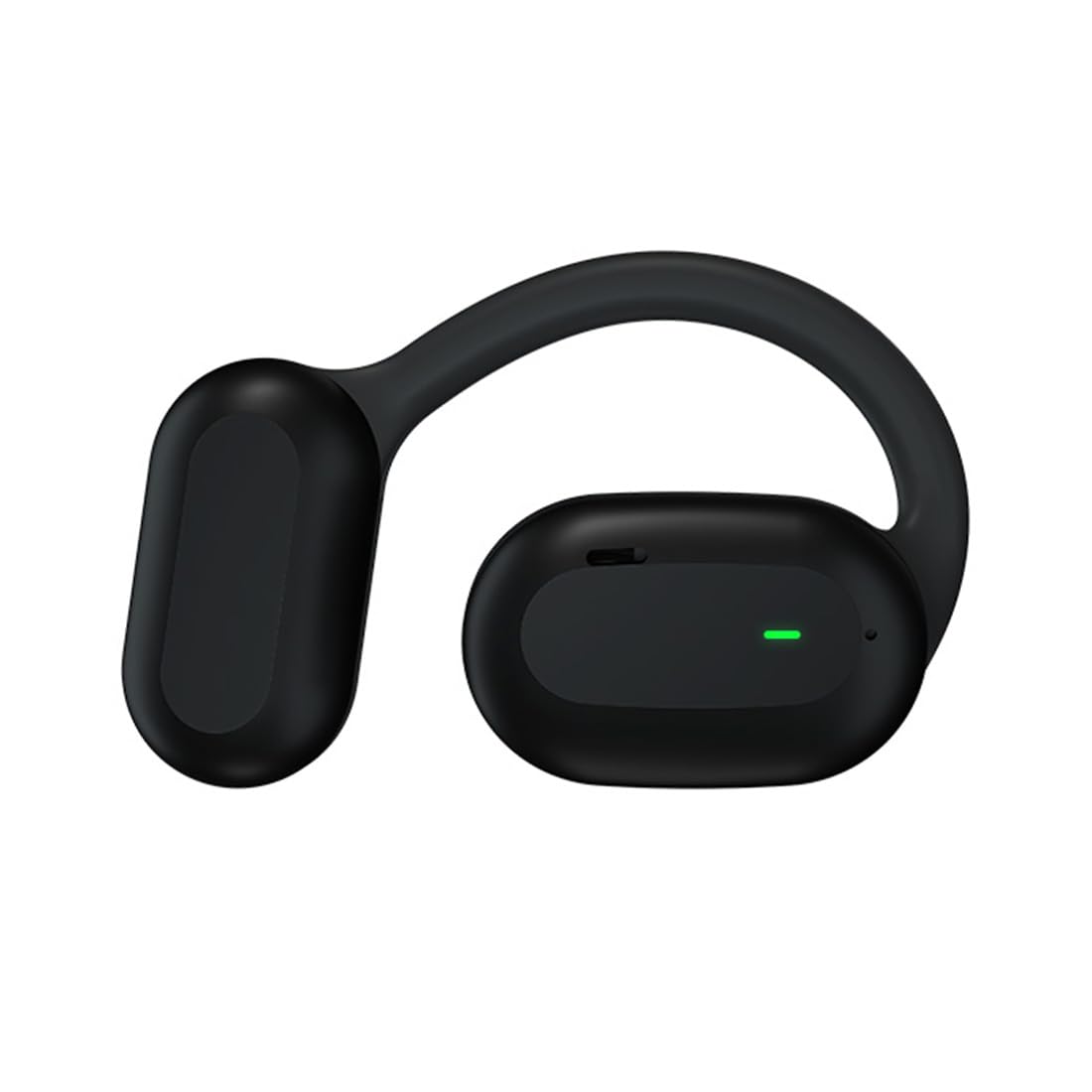 Wireless Bluetooth Headset - Open Ear Hook Headphones with Touch Control, Lightweight Non-In-Ear Design for Business, Running, Walking & Workout | Perfect for Office Calls, Gym Sessions & Outdoor Activities (Black)