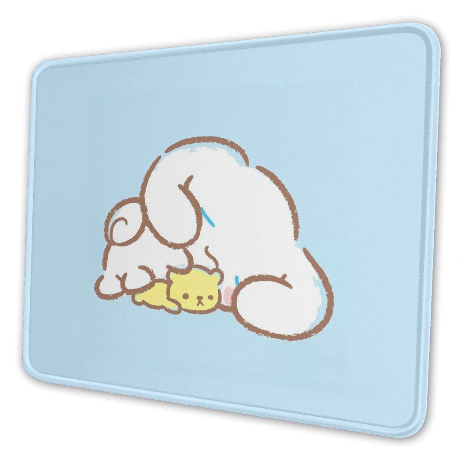 Anime Mouse Pad for Women & Girls - Kawaii Blue Non-Slip Rubber Base Gaming Mousepad (7.9