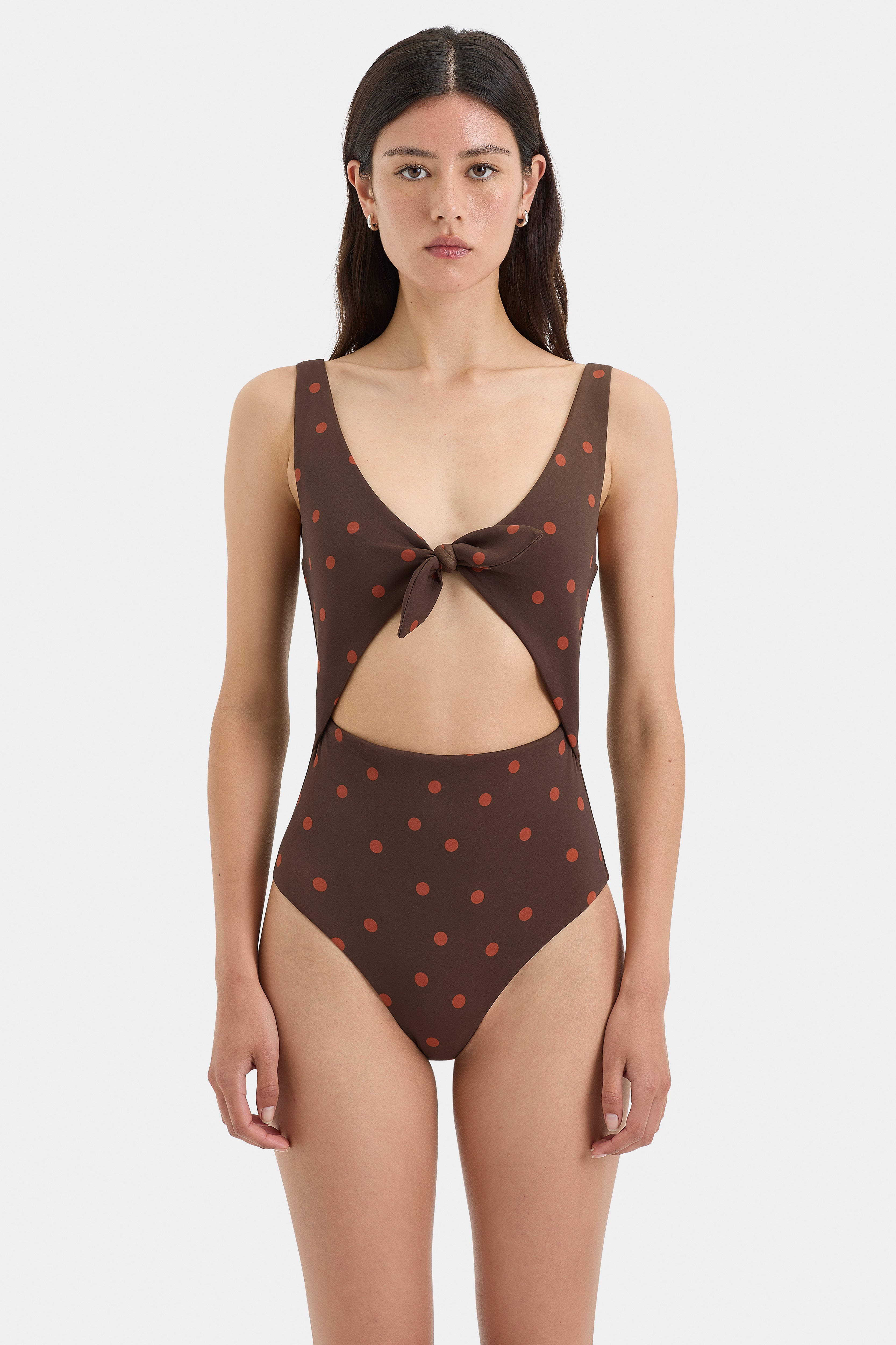 Alina Tie One Piece Swimsuit - Stylish Women's One Shoulder Bathing Suit for Beach, Pool & Summer Vacations