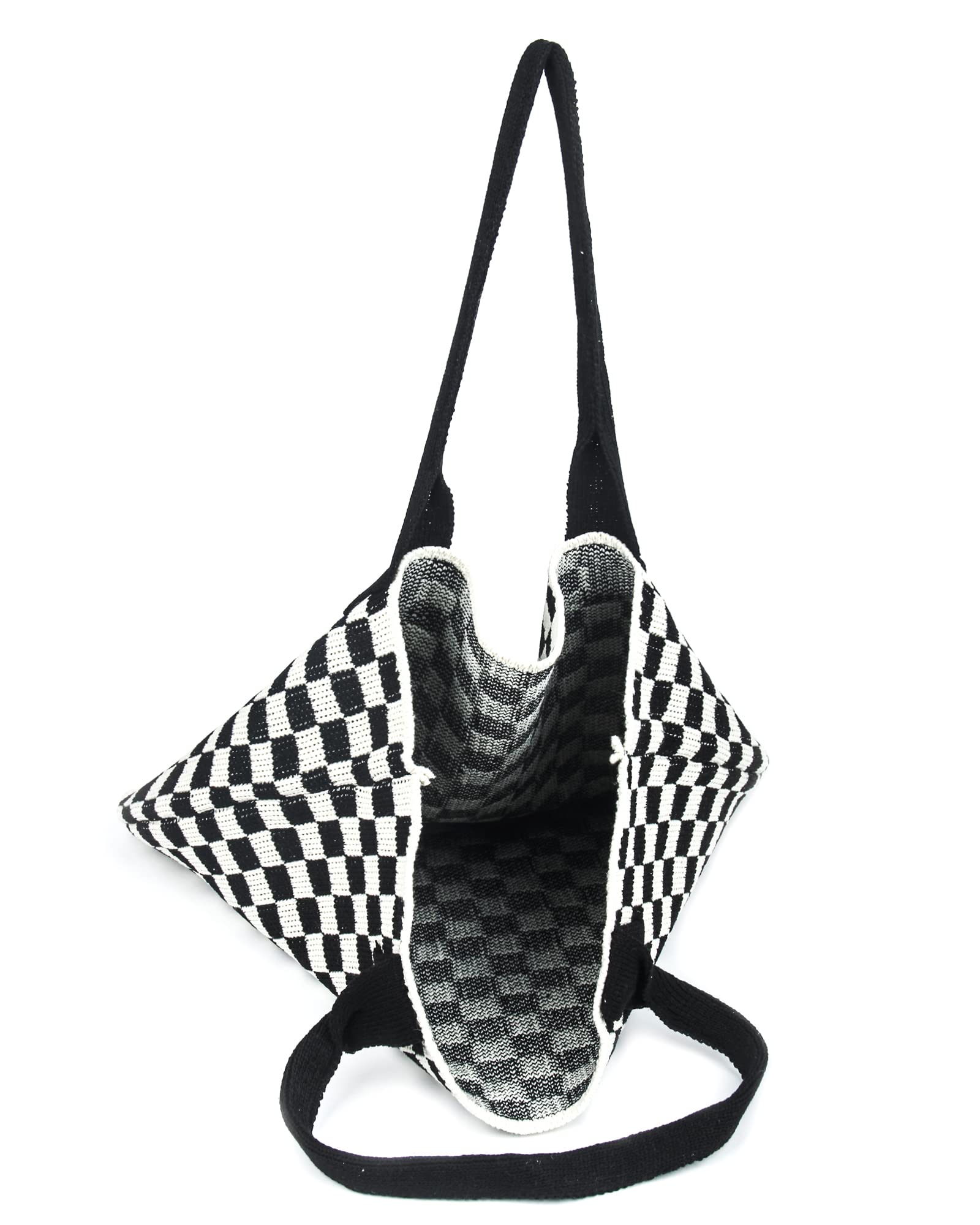Stylish Crochet Tote Bag for Women - Large Capacity Summer Beach Shoulder Bag, Boho Knit Hobo Purse for Travel, Shopping & Outdoor Activities