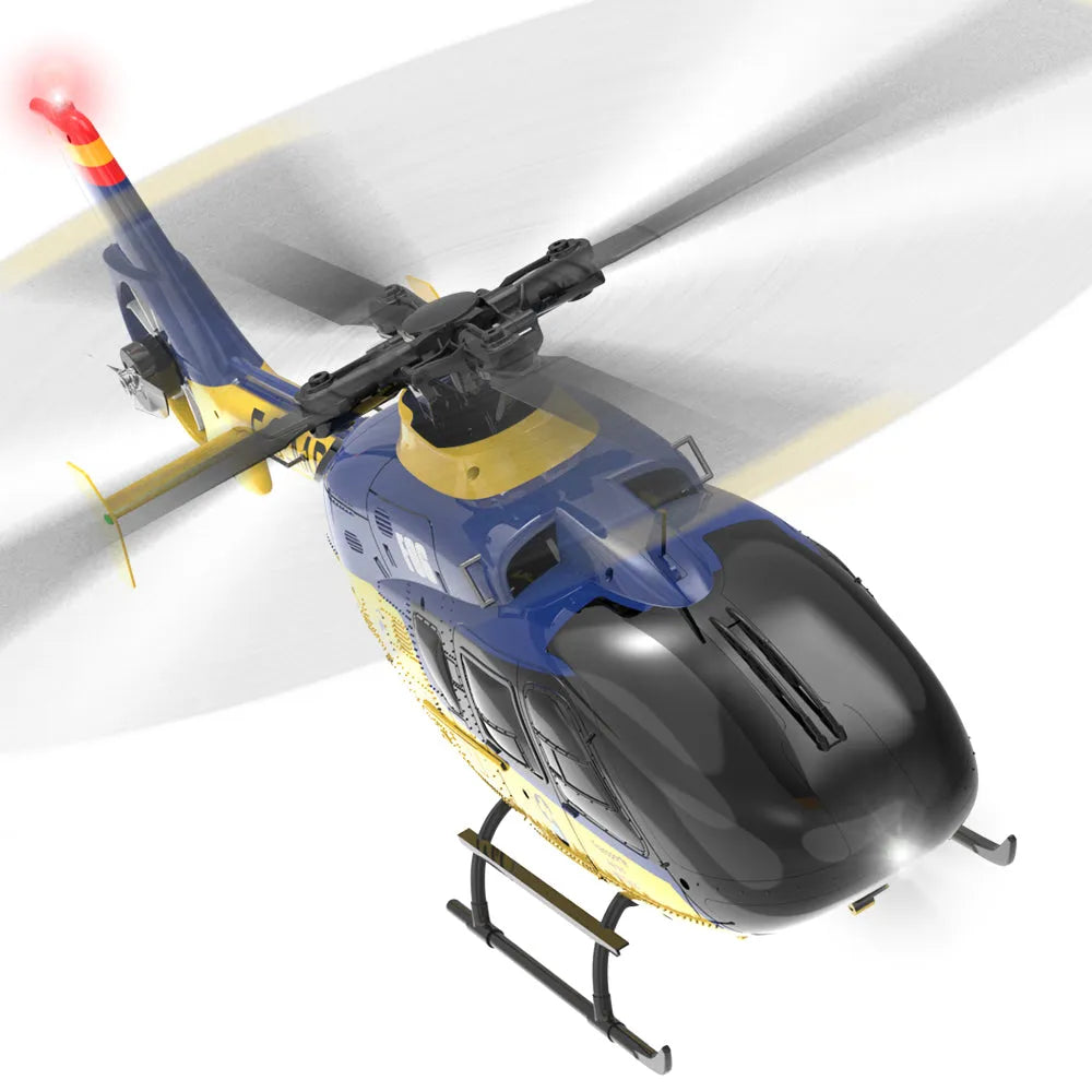 Yuxiang F06 EC135 Flybarless 6-Axis Gyro RC Helicopter - 3D Aerobatic Drone for Adults & Kids - Indoor & Outdoor Flying Toy for Beginners & Hobbyists