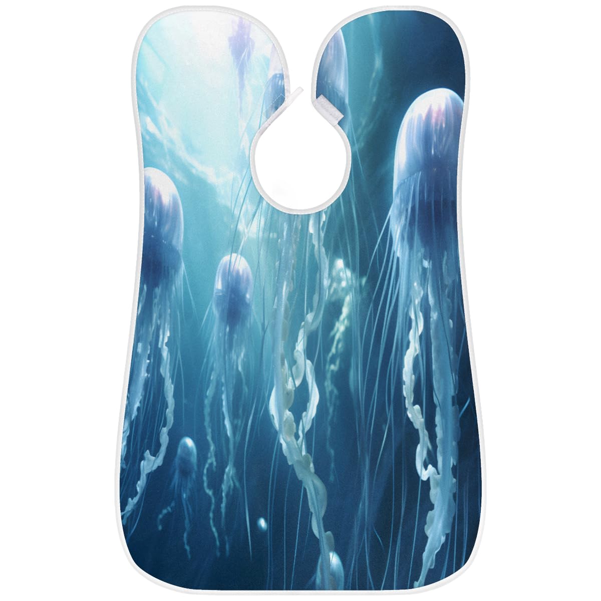 Premium Waterproof Jellyfish Beard Shaving Bib for Men & Women - Salon-Grade Hair Dye Apron, Barber Cape for Haircuts & Beard Trimming - Ideal for Home Grooming, Professional Salons & Gift Giving
