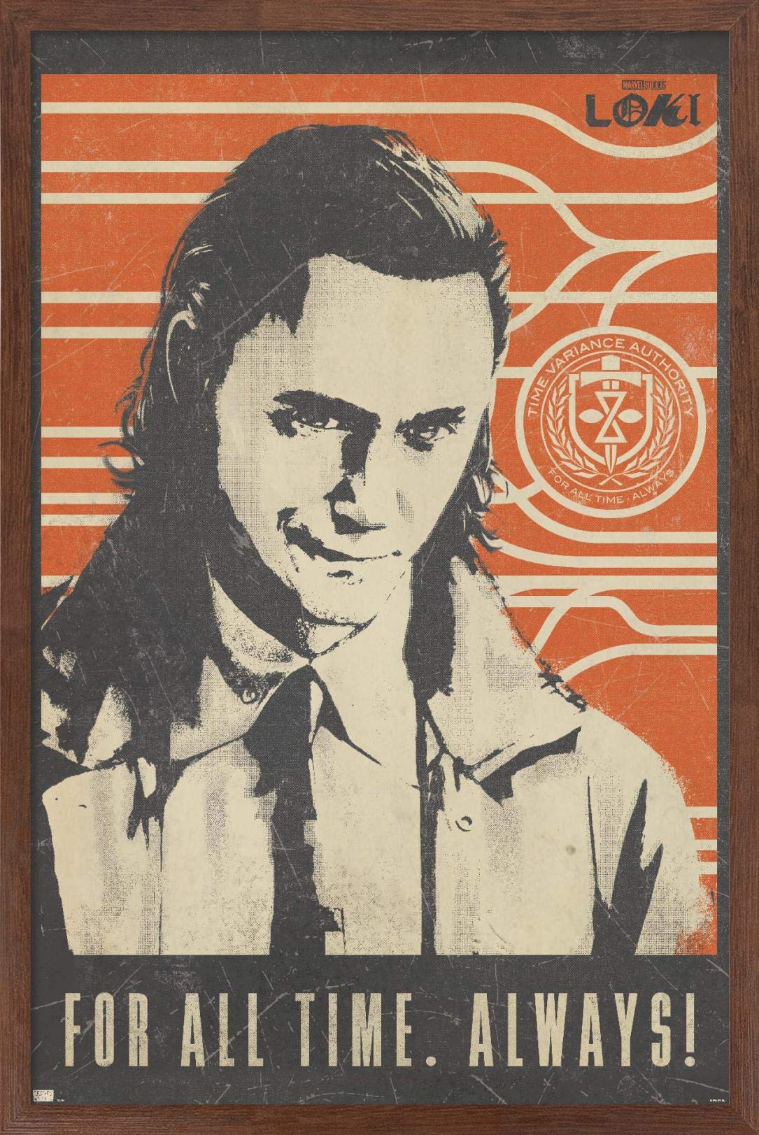 Trends International Marvel Loki - For All Time Wall Poster, 14.725