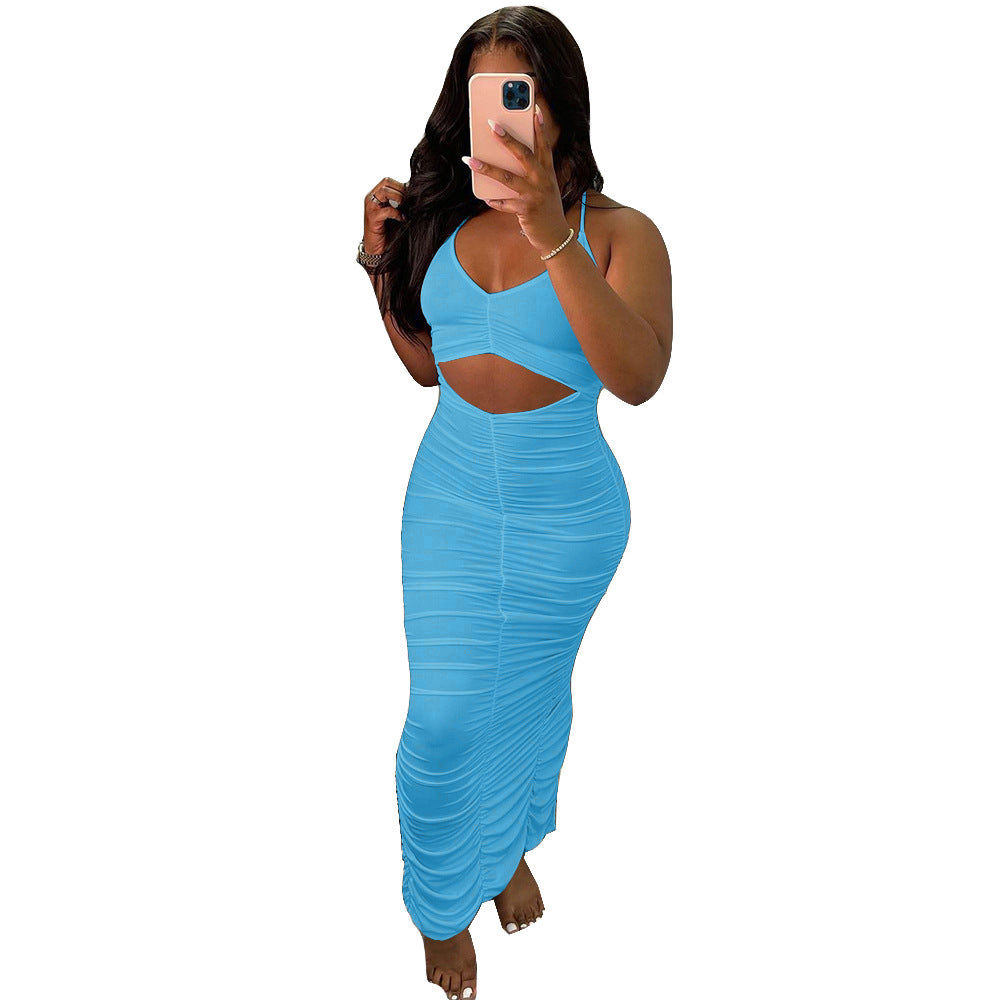 Elegant Solid Color Suspender Dress for Women - Stylish Casual & Office Wear - Perfect for Daily Outfits, Work, and Special Occasions