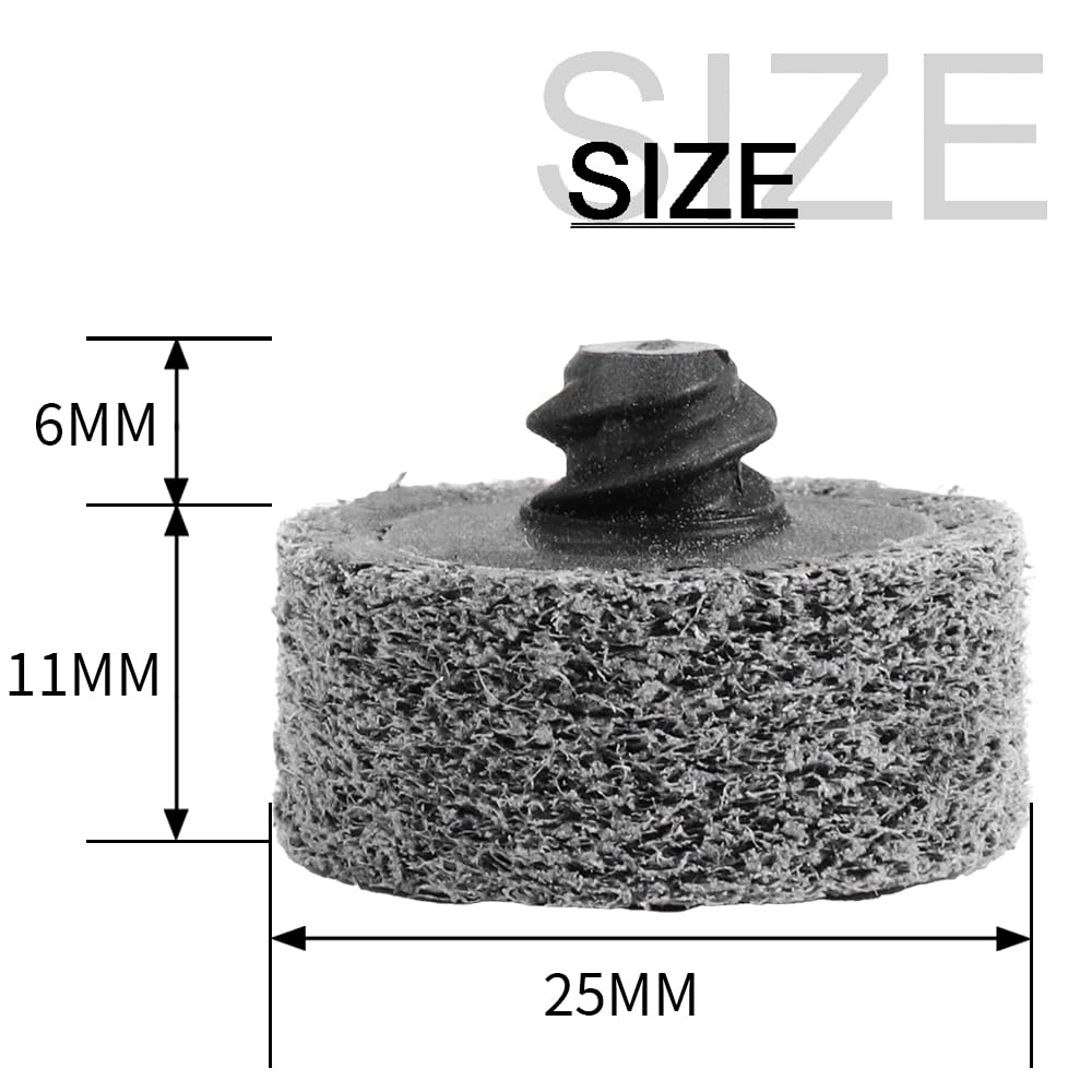 10Pcs 1 Inch Nylon Quick Change Sanding Discs with 1/4