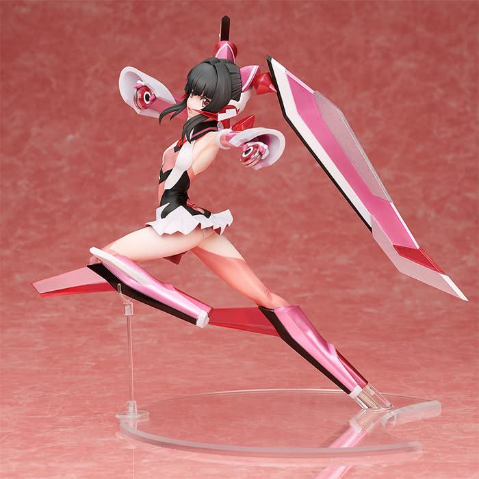 Symphogear GX Shirabe Tsukuyomi 1/7 Scale PVC Anime Figure - 8.5 Inch Multicolor Collectible Statue for Display & Anime Fans