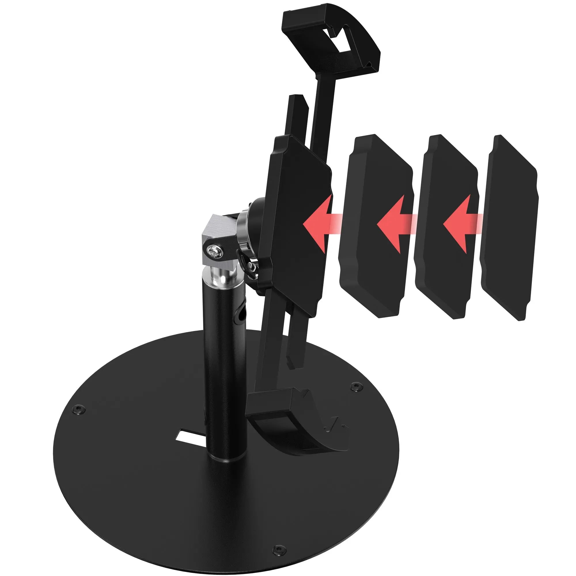 Rust-Proof Security Desk Mount for 7-14 Inch Tablets (Up to 1 Inch Thickness) - Perfect for Office, Retail, and Classroom Tablet Security